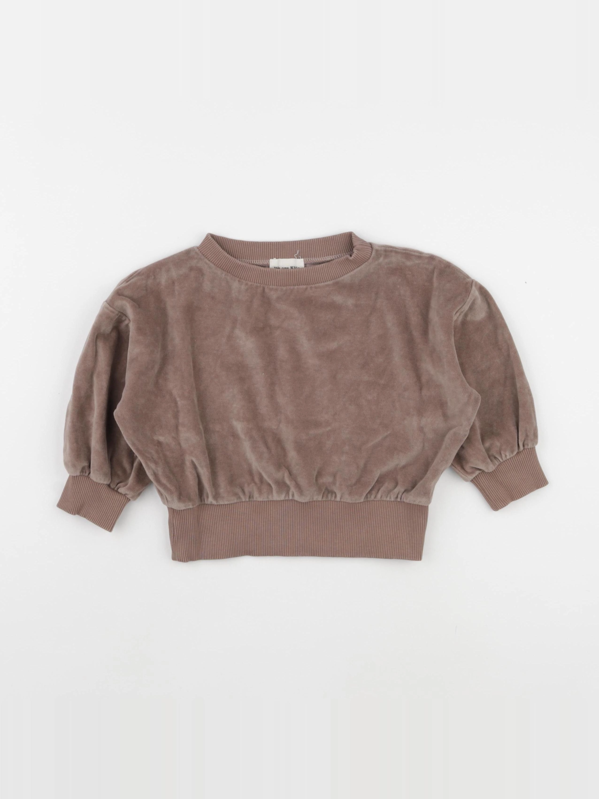 We are kids - sweat marron - 2/3 ans