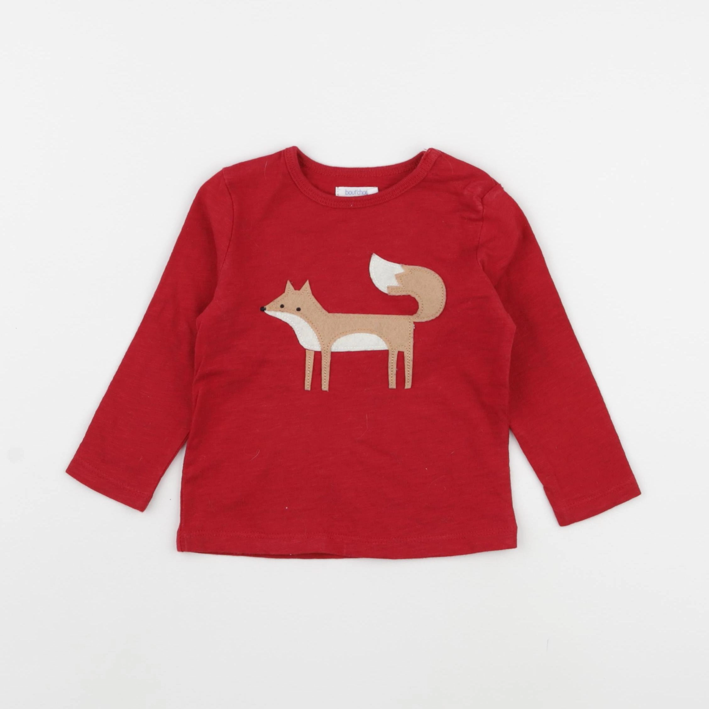 Boutchou - tee-shirt rouge - 12 mois