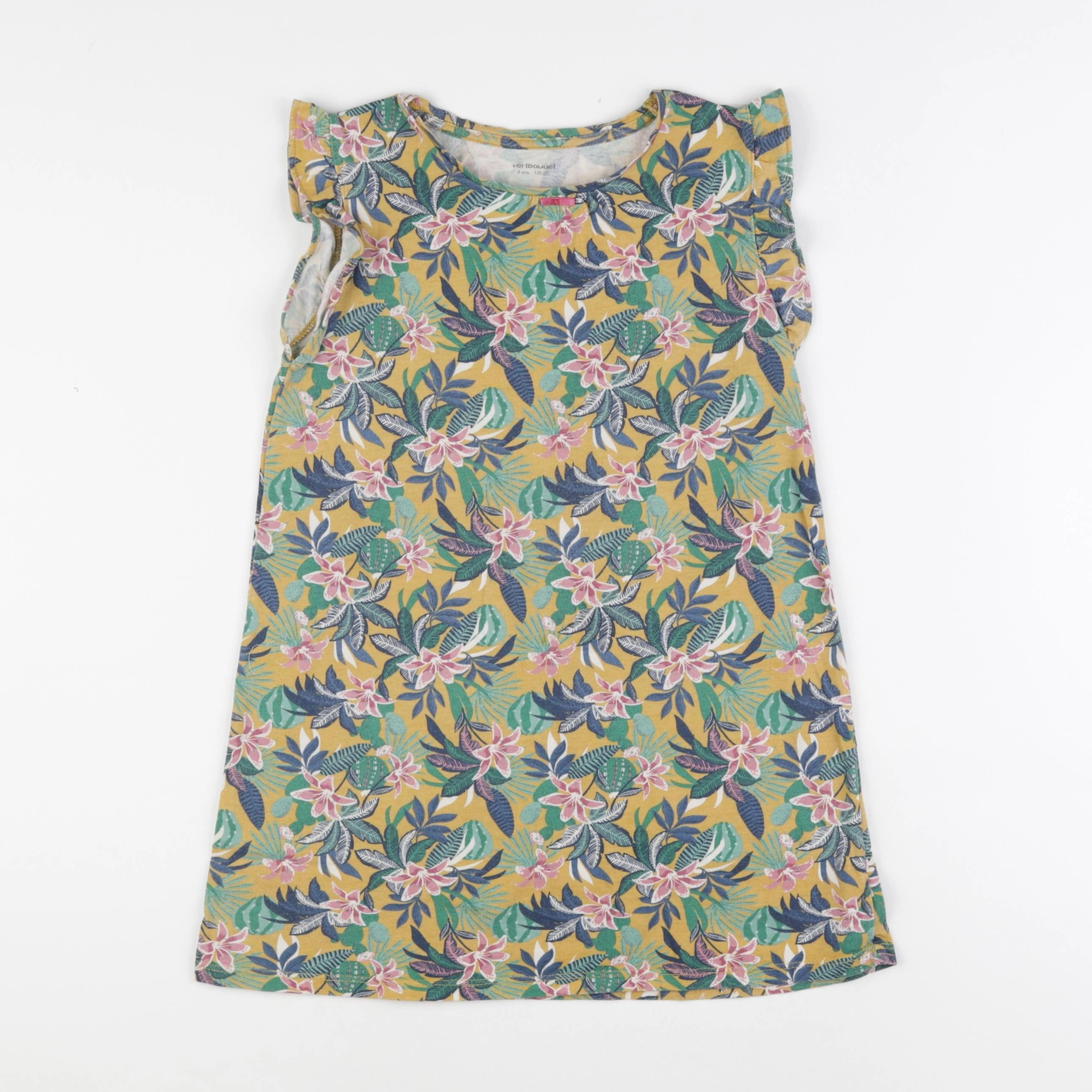 Vertbaudet - robe jaune - 8 ans