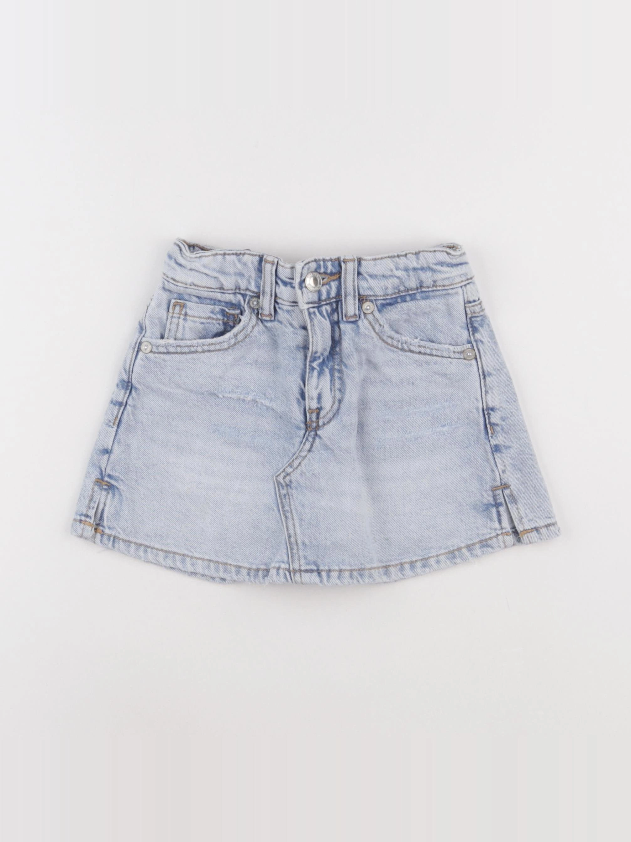 Zara - jupe short bleu - 6 ans
