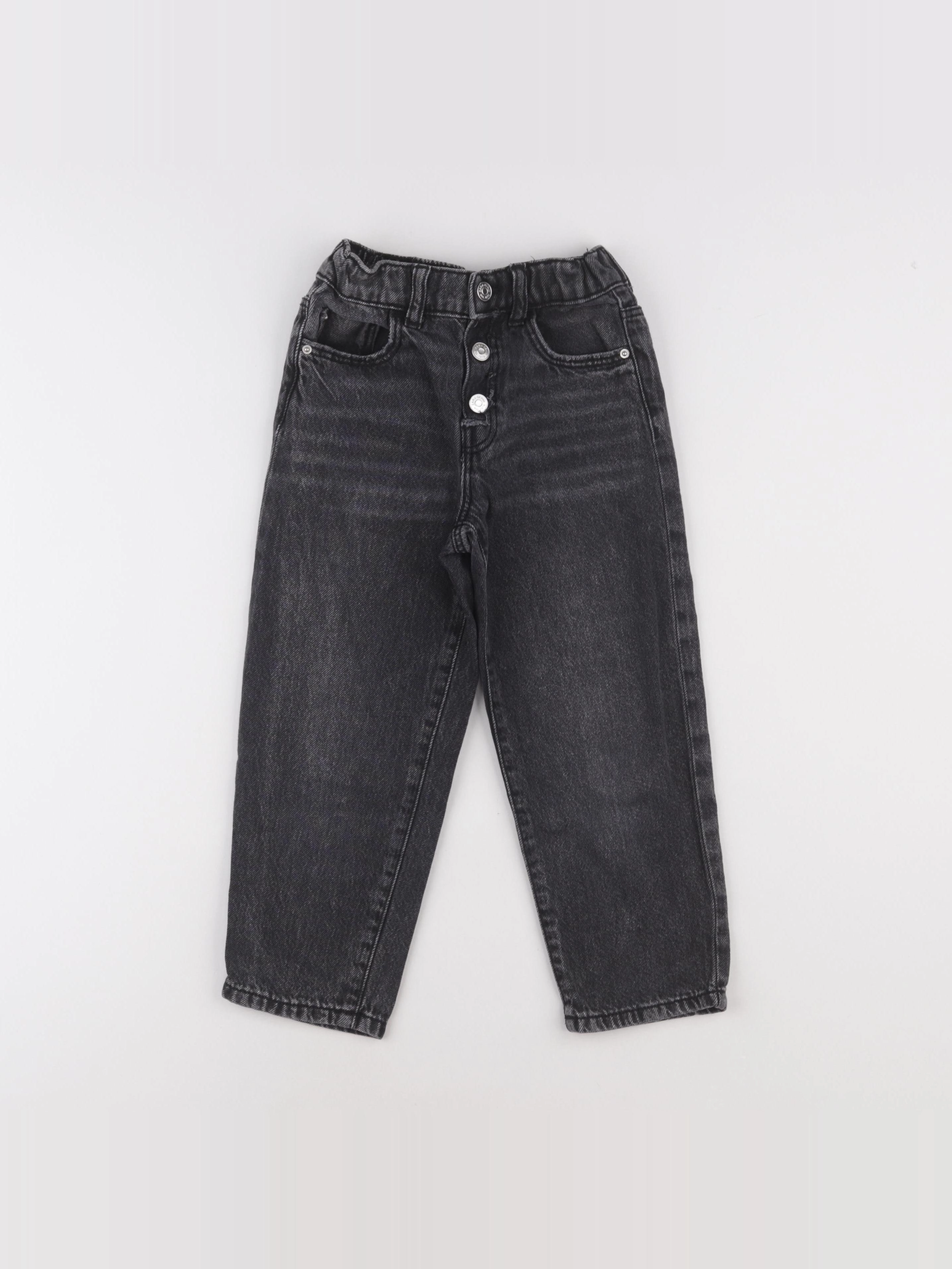 Vertbaudet - jean noir - 6/7 ans