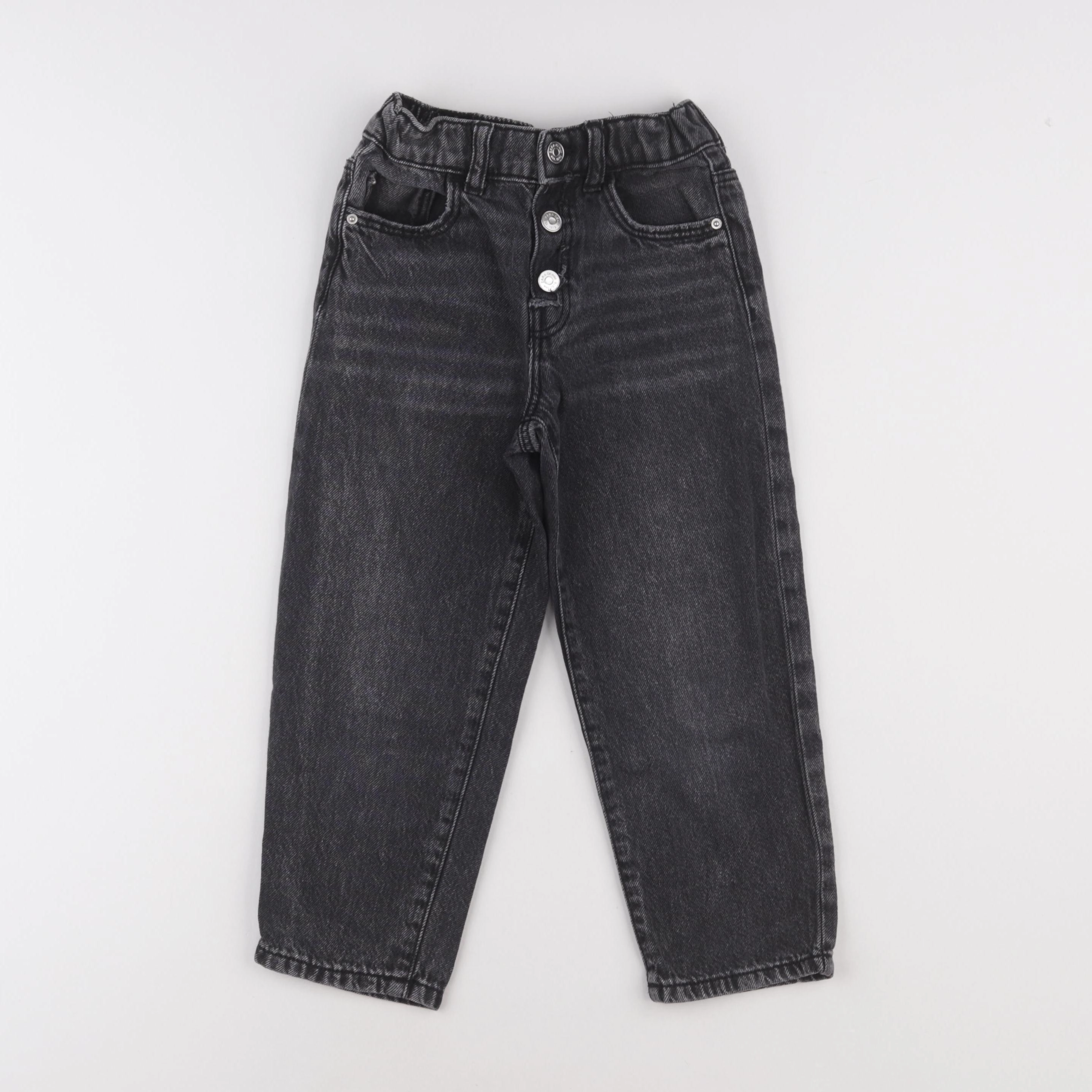 Vertbaudet - jean noir - 6/7 ans