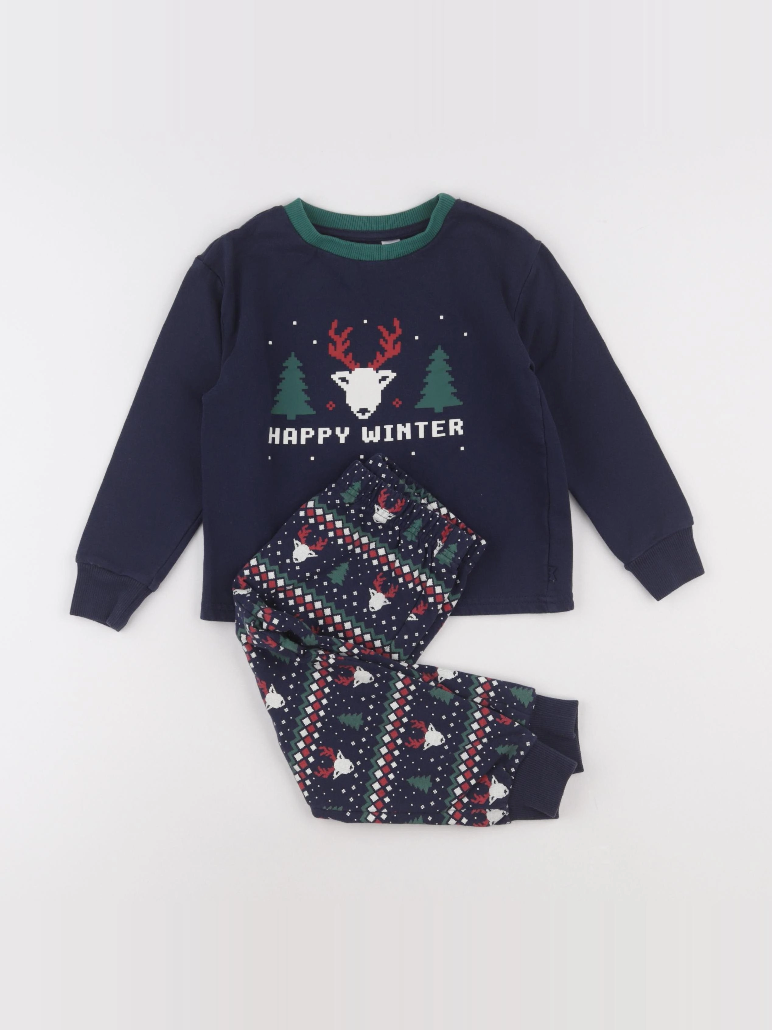 Okaidi - pyjama coton bleu - 4 ans