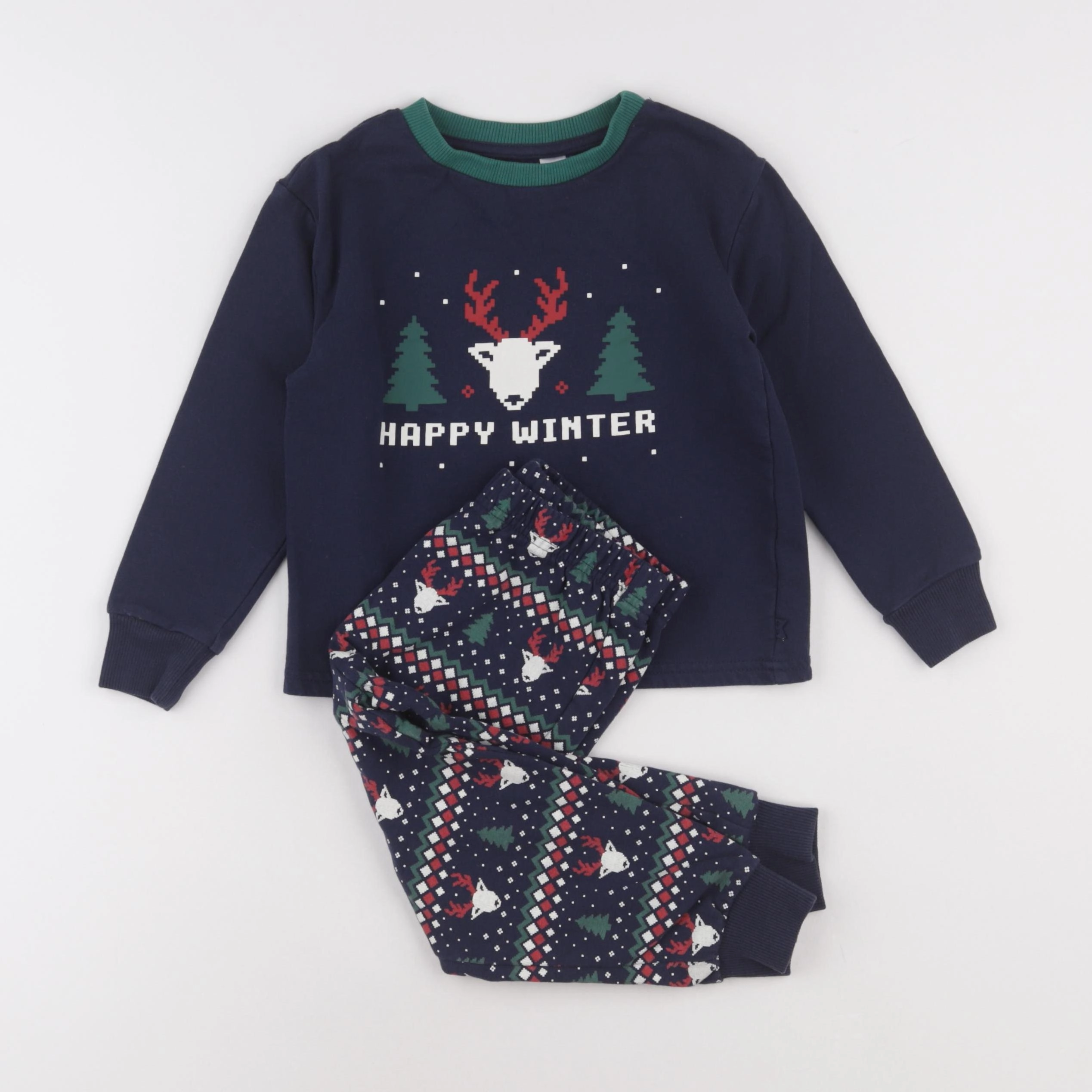 Okaidi - pyjama coton bleu - 4 ans