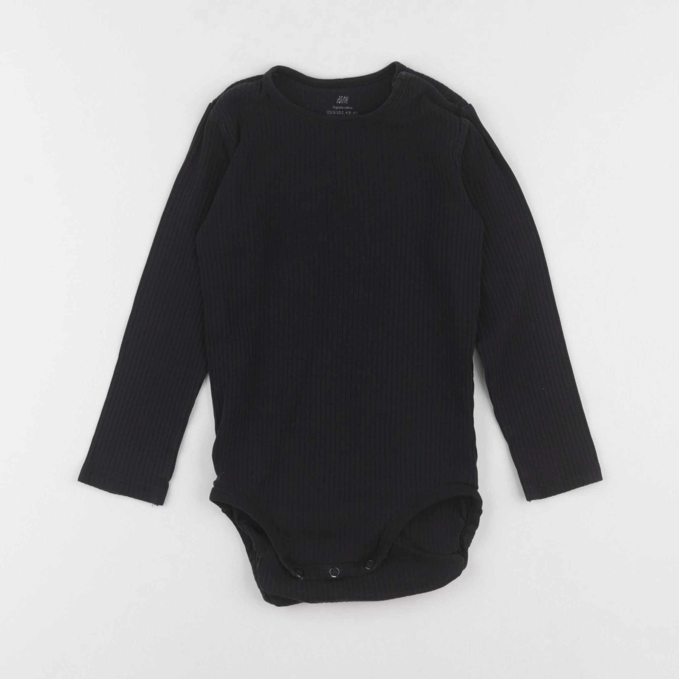 H&M - body noir - 2/4 ans