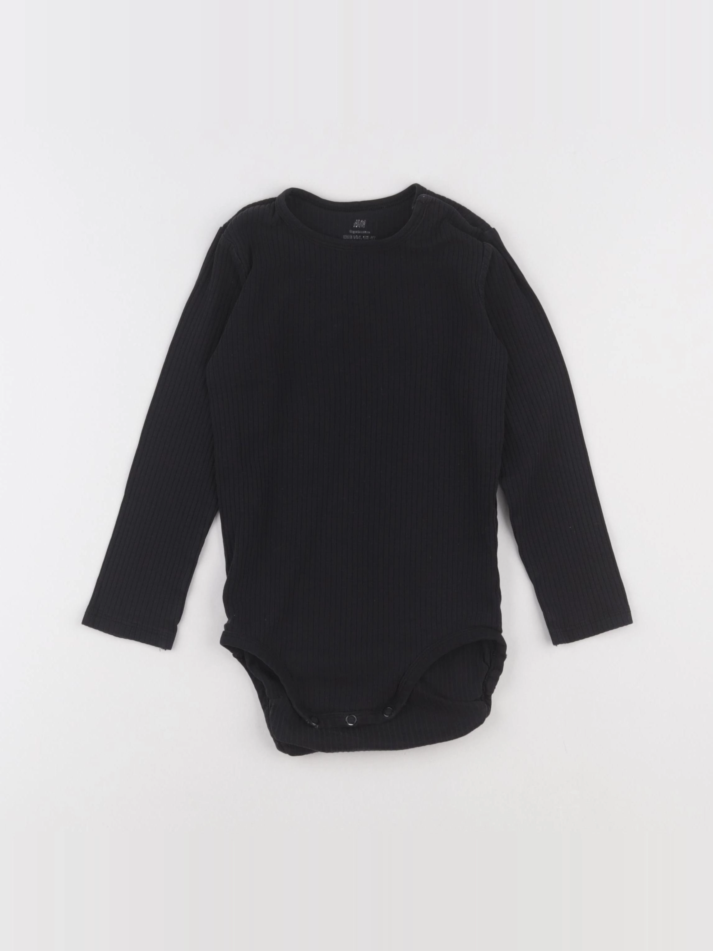 H&M - body noir - 2/4 ans