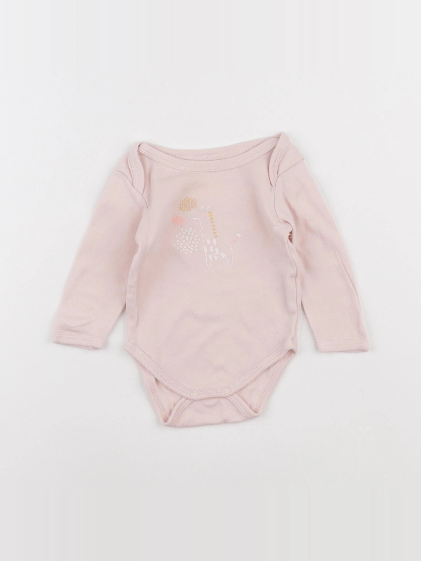Vertbaudet - body rose - 3 mois