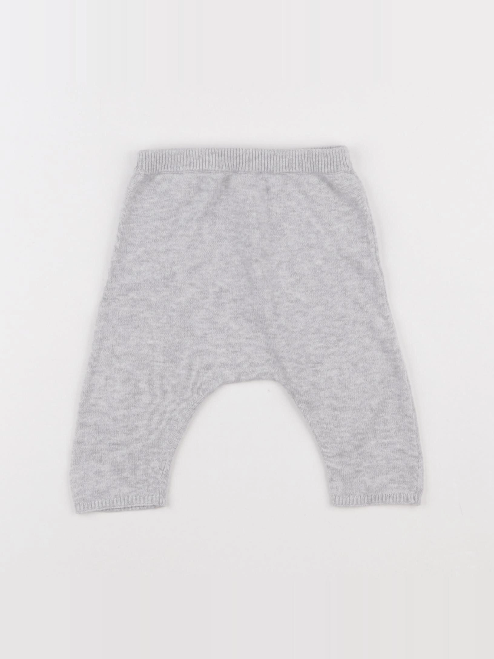 Vertbaudet - pantalon gris - 3 mois