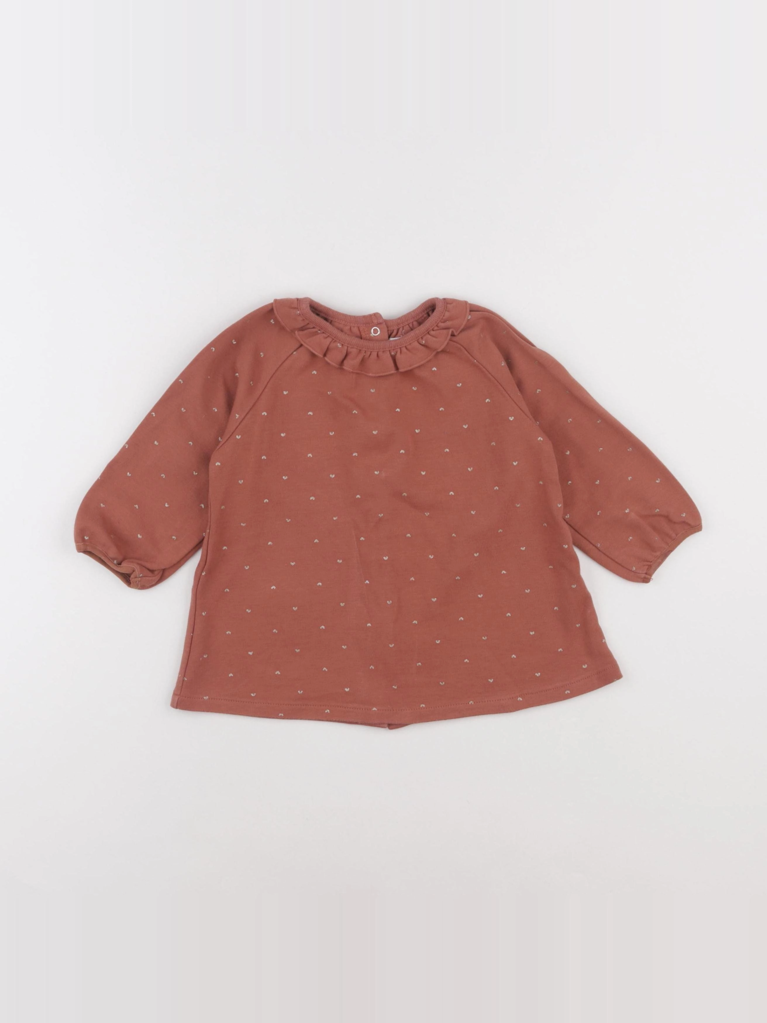 Vertbaudet - robe marron - 18 mois