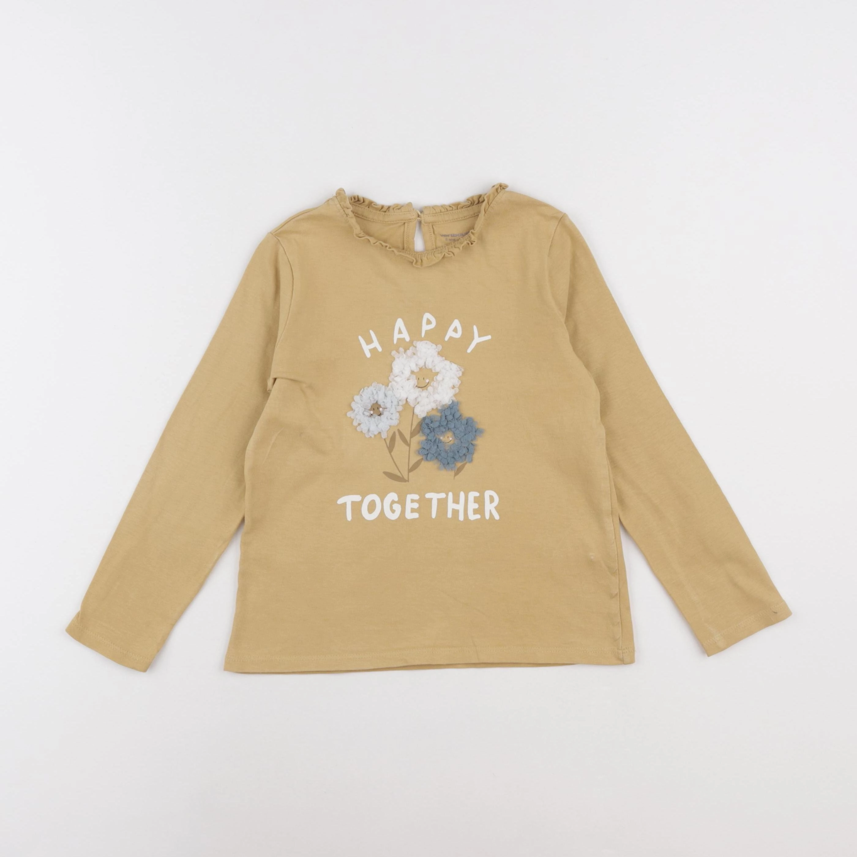 Vertbaudet - tee-shirt jaune - 5 ans