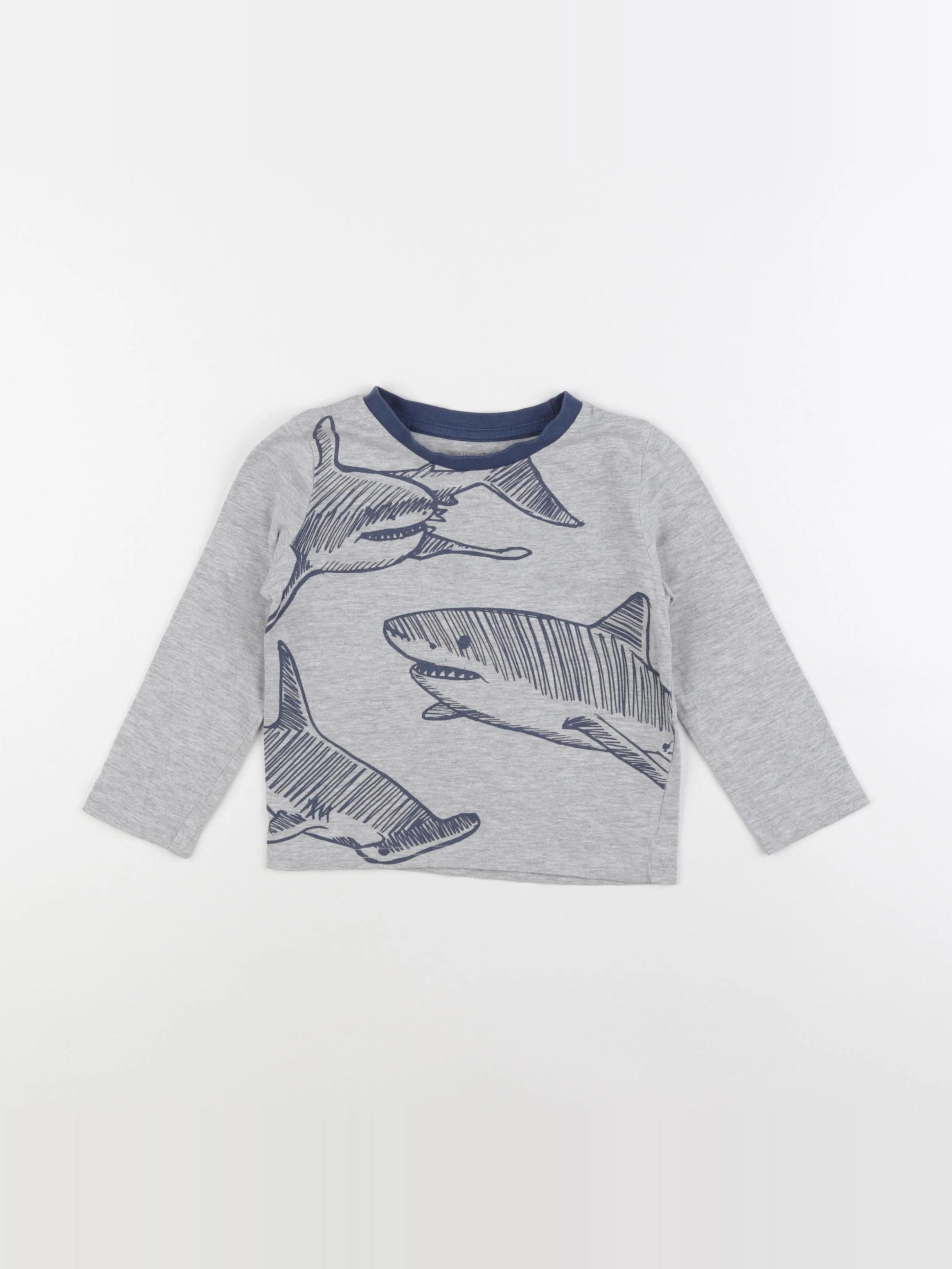 Vertbaudet - tee-shirt gris - 3 ans