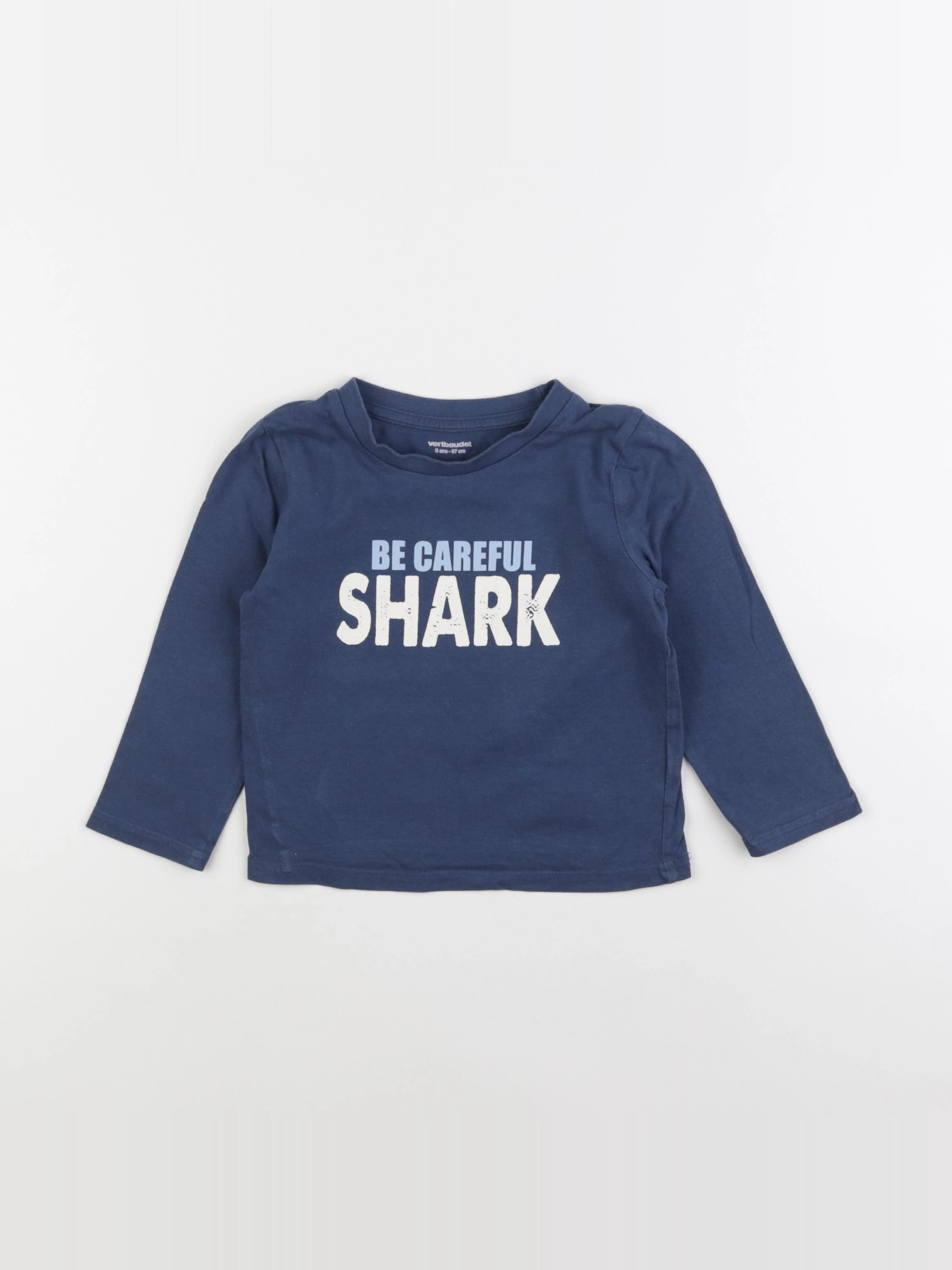 Vertbaudet - tee-shirt bleu - 3 ans