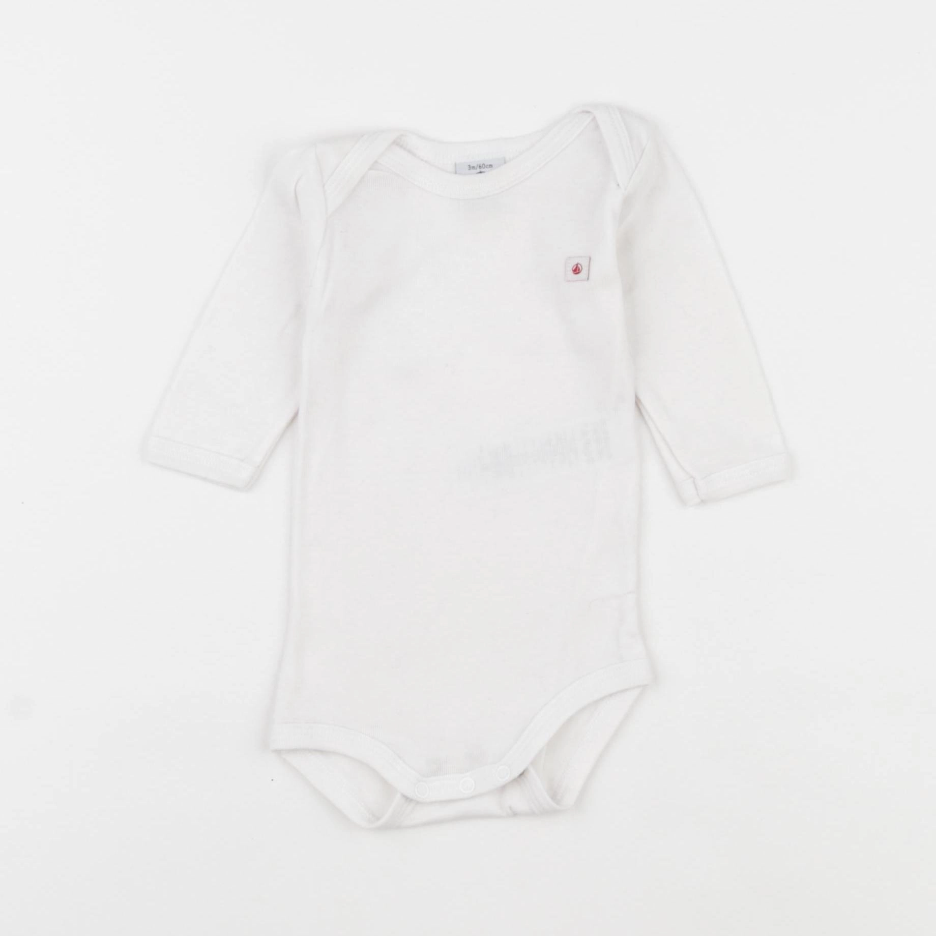 Petit Bateau - body blanc - 3 mois