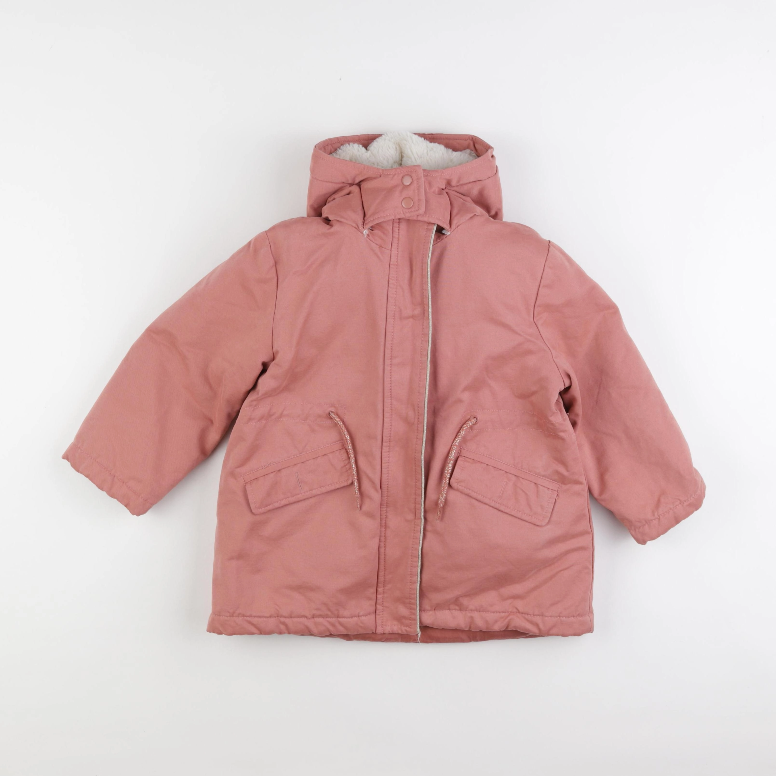 Vertbaudet - manteau doublure amovible rose - 5 ans