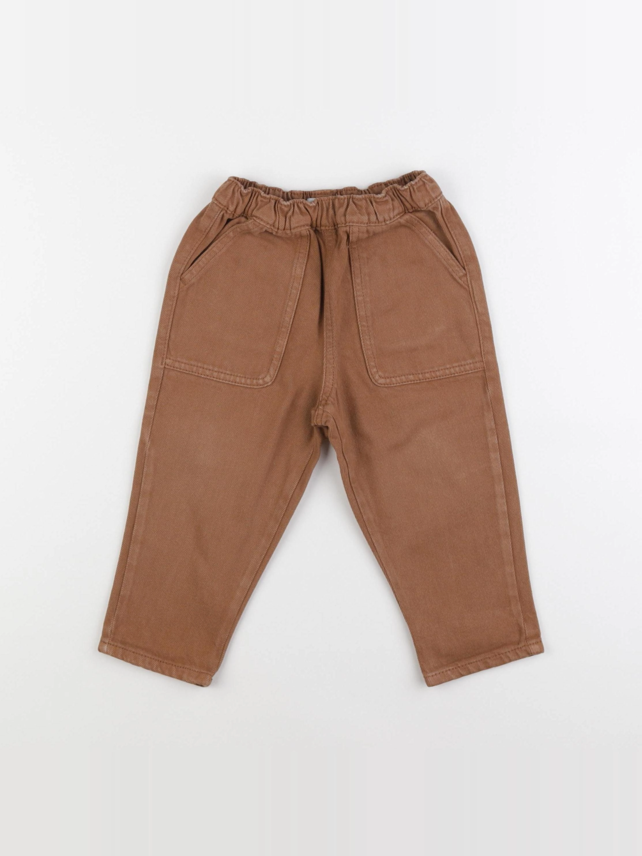 Vertbaudet - pantalon marron - 18 mois