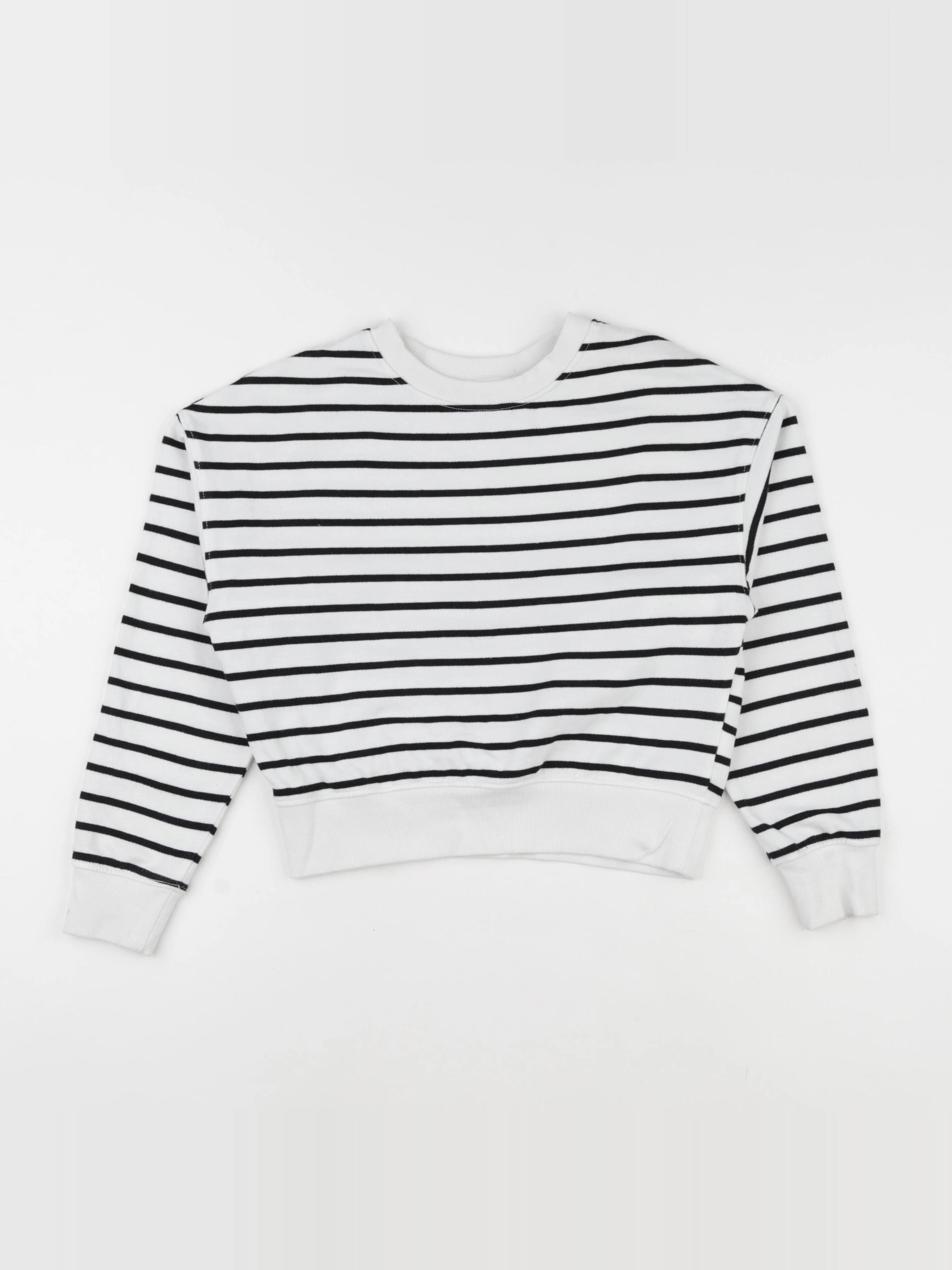 H&M - sweat blanc, bleu - 8/10 ans