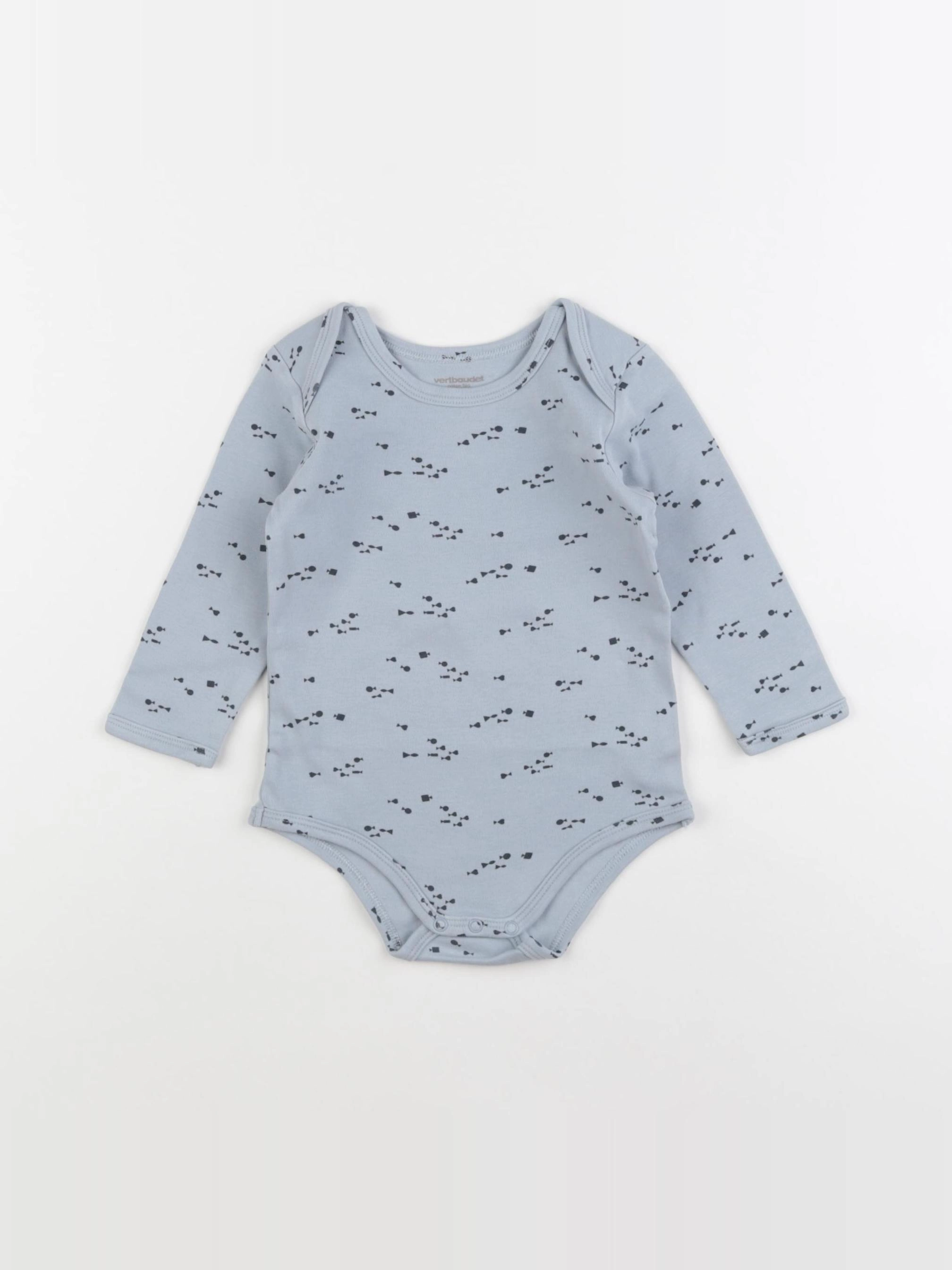 Vertbaudet - body bleu - 18 mois