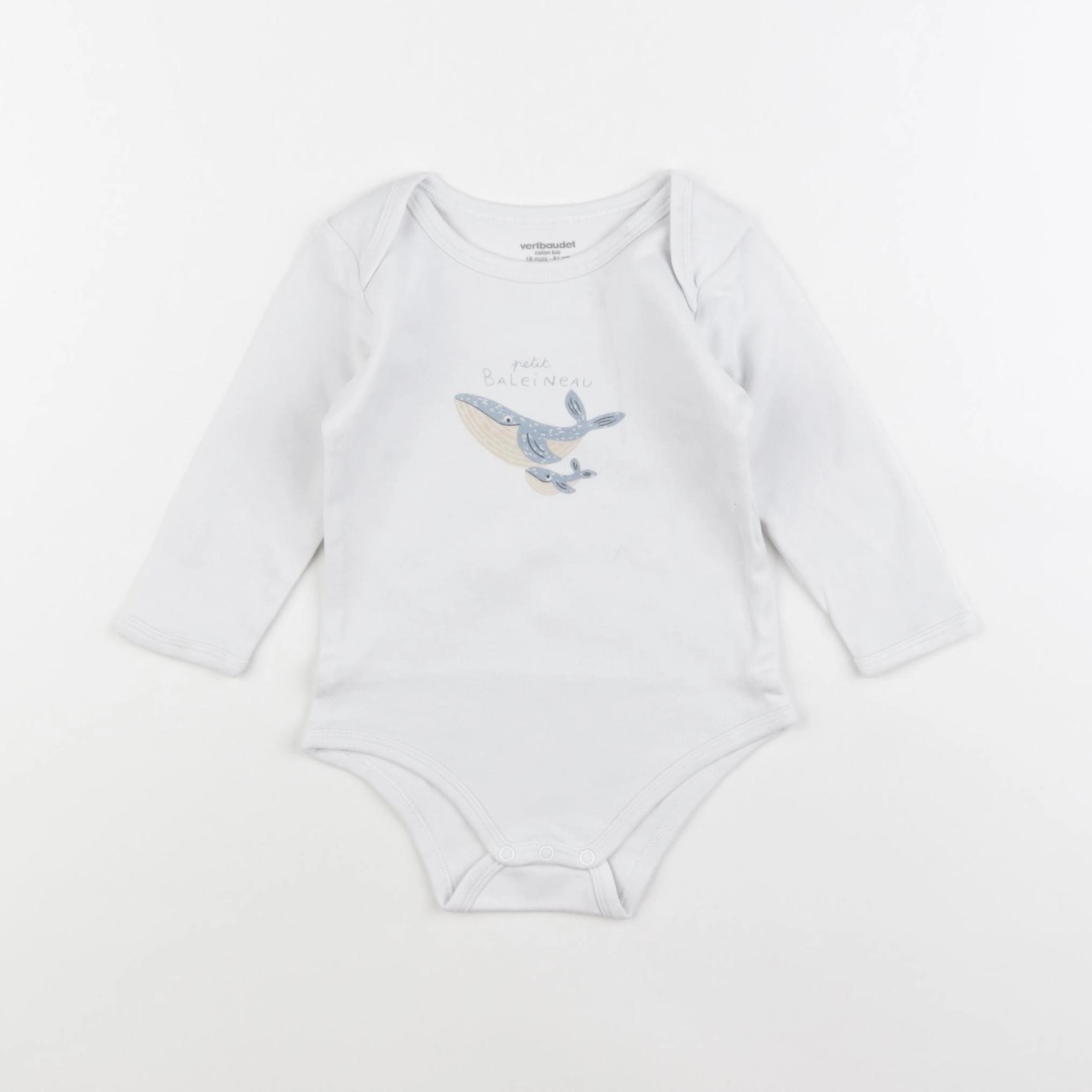 Vertbaudet - body gris - 18 mois