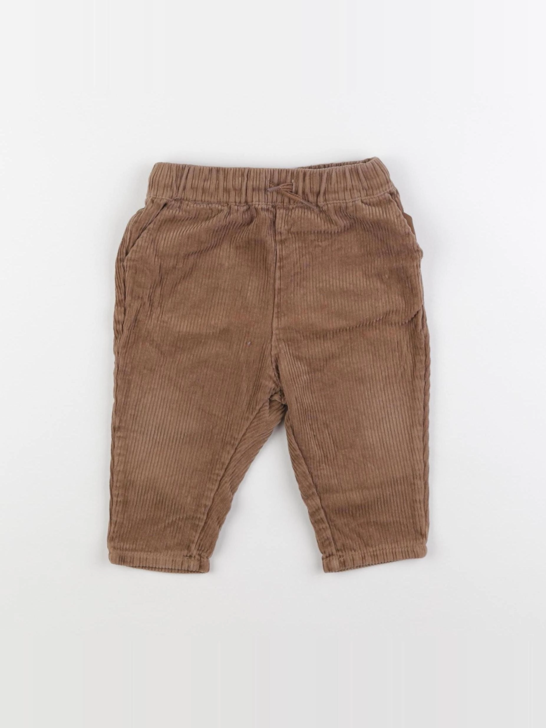Vertbaudet - pantalon marron - 12 mois