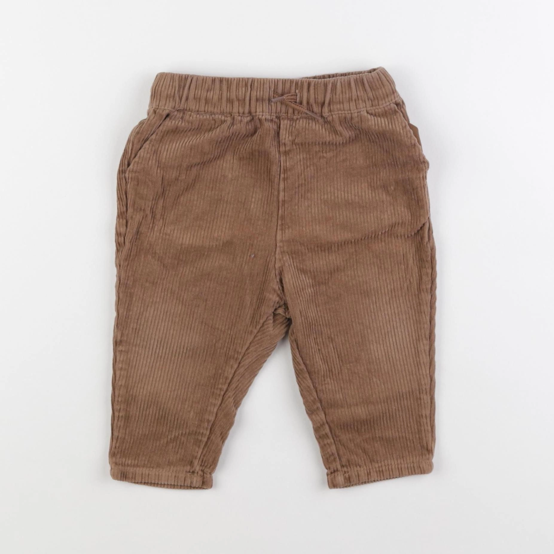 Vertbaudet - pantalon marron - 12 mois