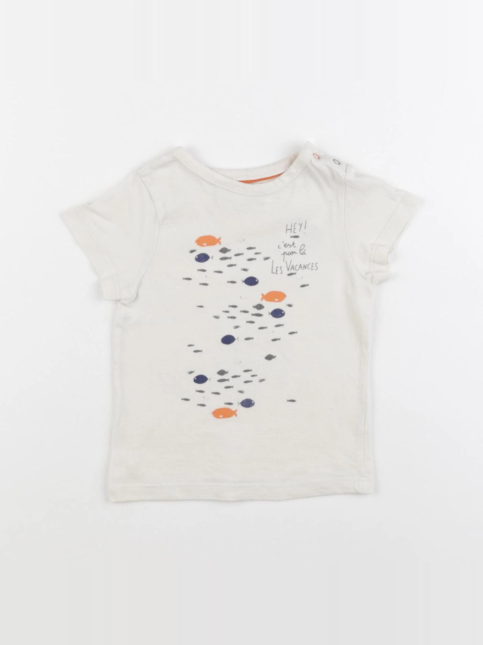 Cadet Rousselle - tee-shirt beige - 6 mois