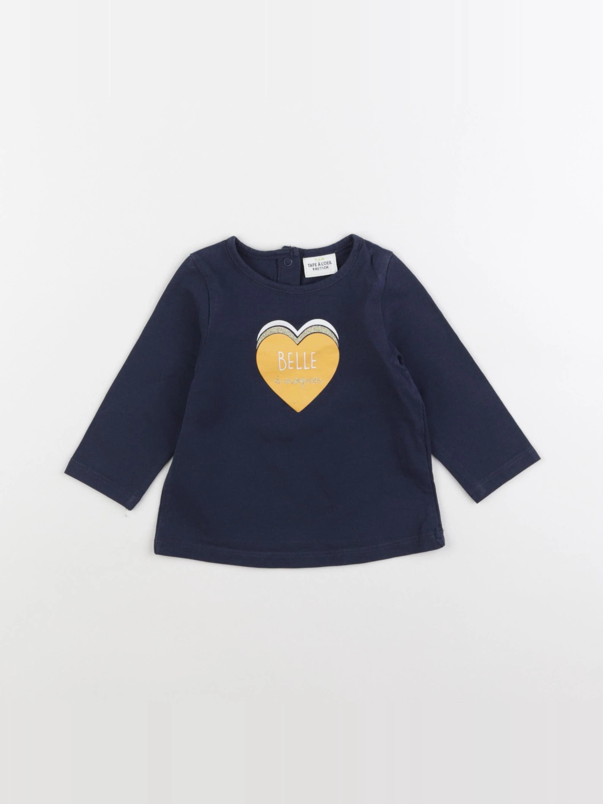Tape à l'oeil - tee-shirt bleu - 9 mois
