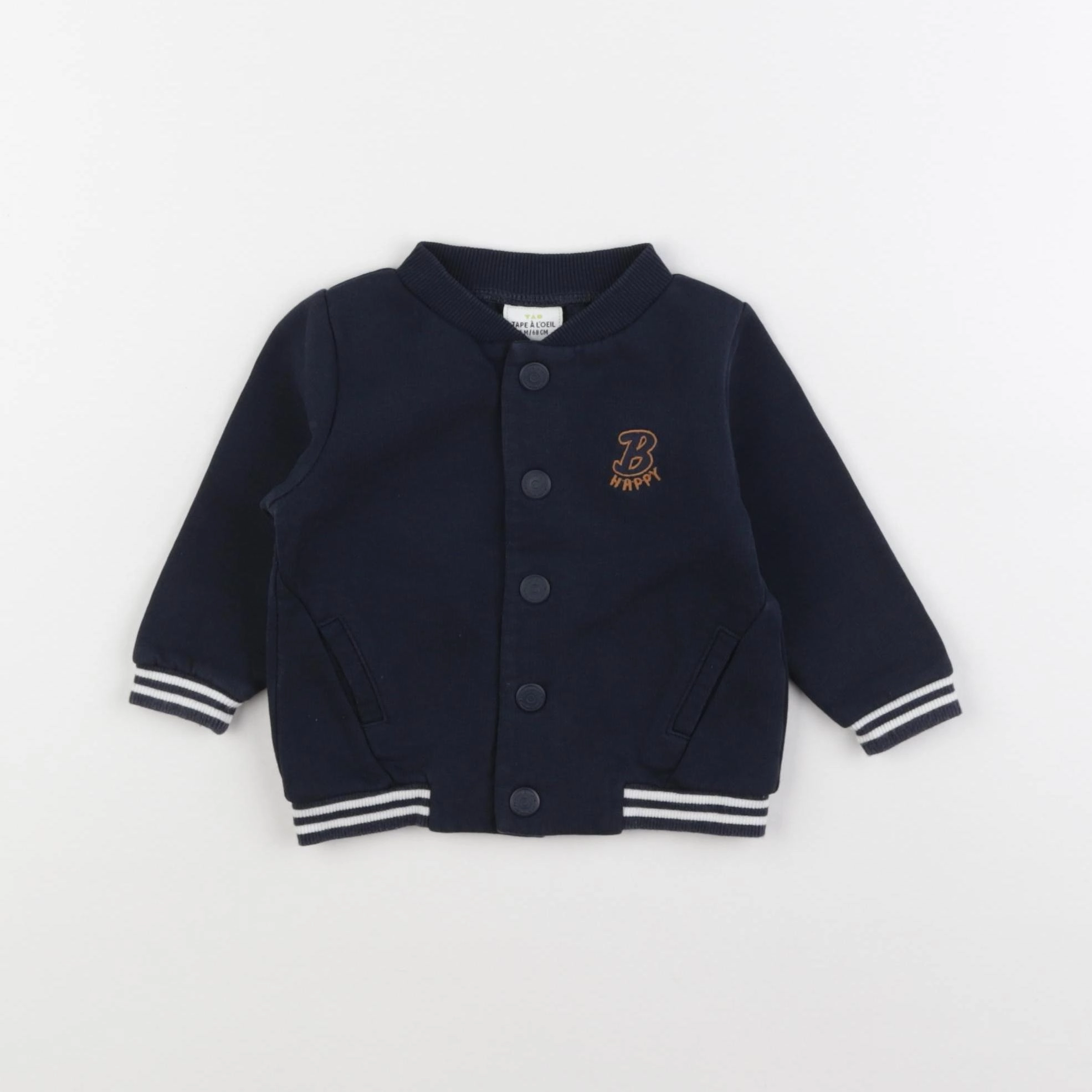 Tape à l'oeil - sweat bleu - 6 mois