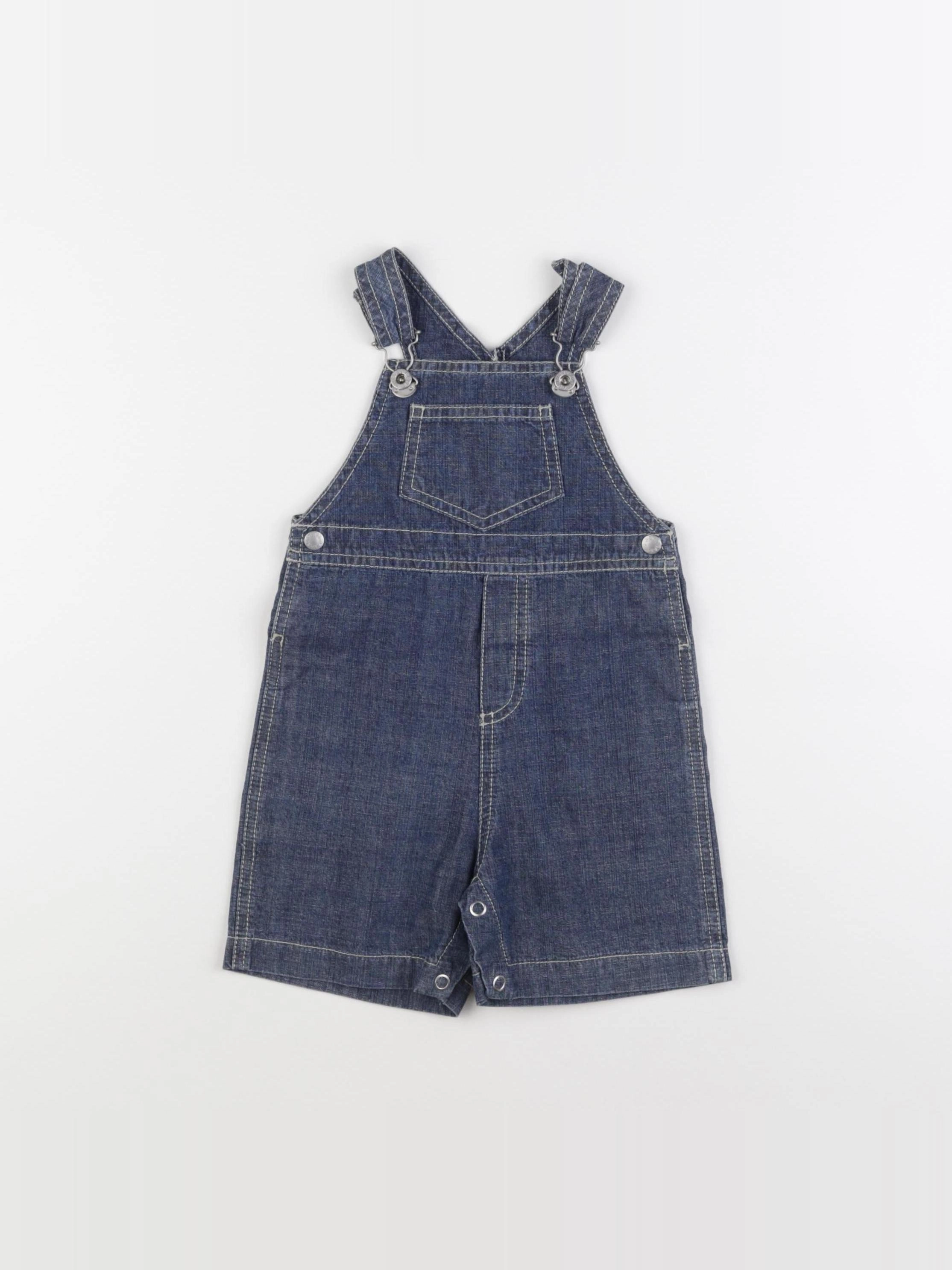 Petit Bateau - salopette bleu - 6 mois