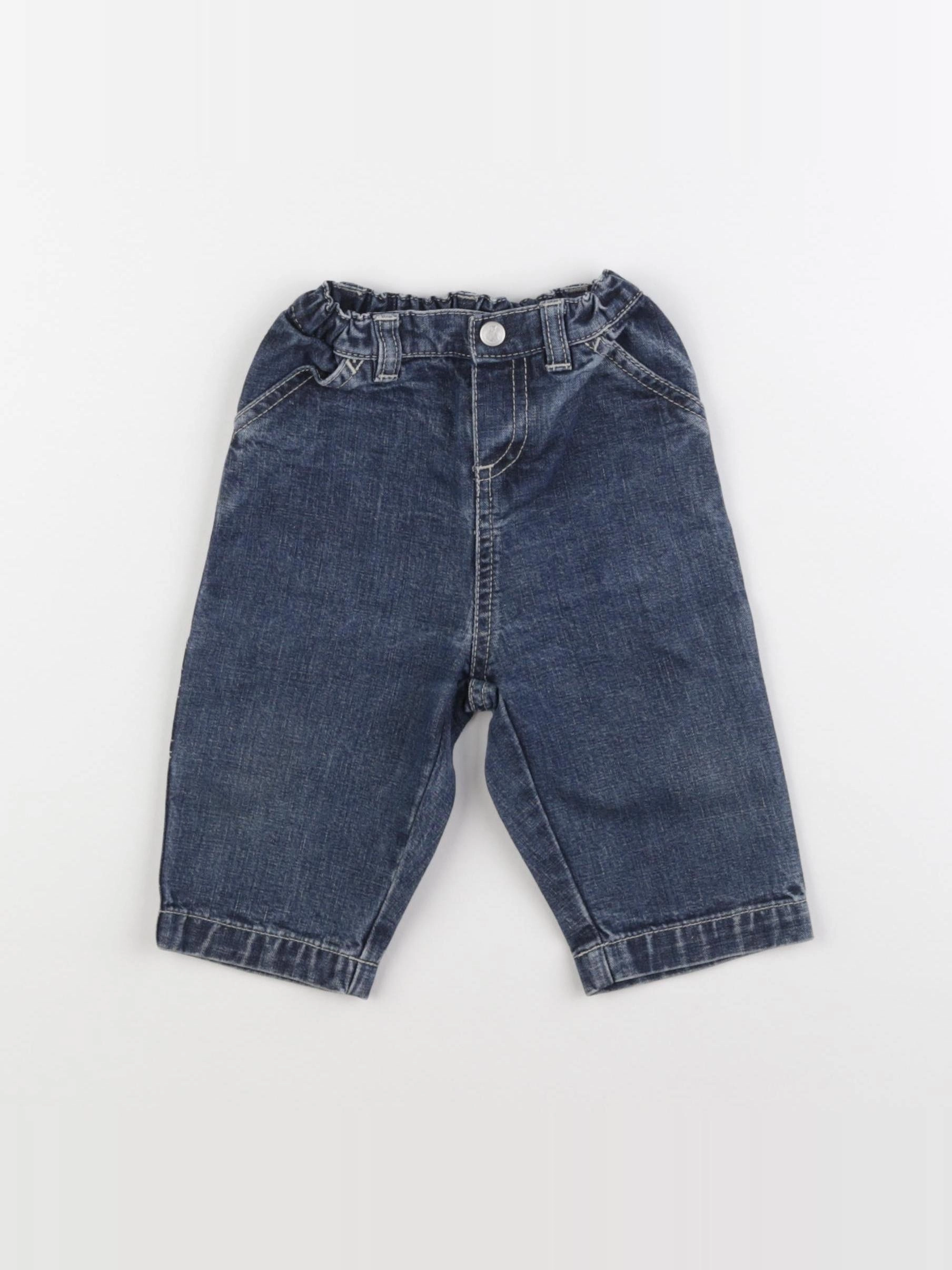 Petit Bateau - jean bleu - 6 mois
