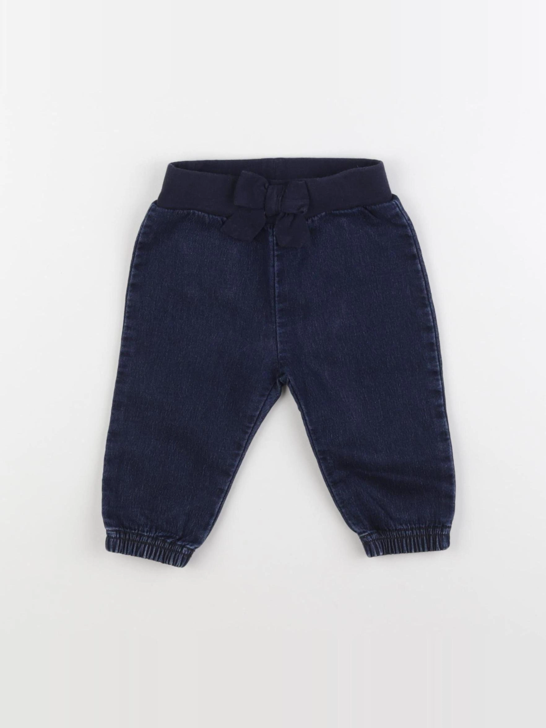 Petit Bateau - jegging bleu - 6 mois