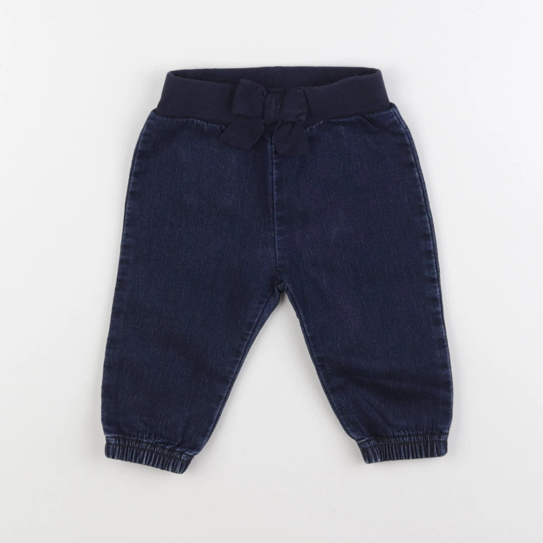 Petit Bateau - jegging bleu - 6 mois