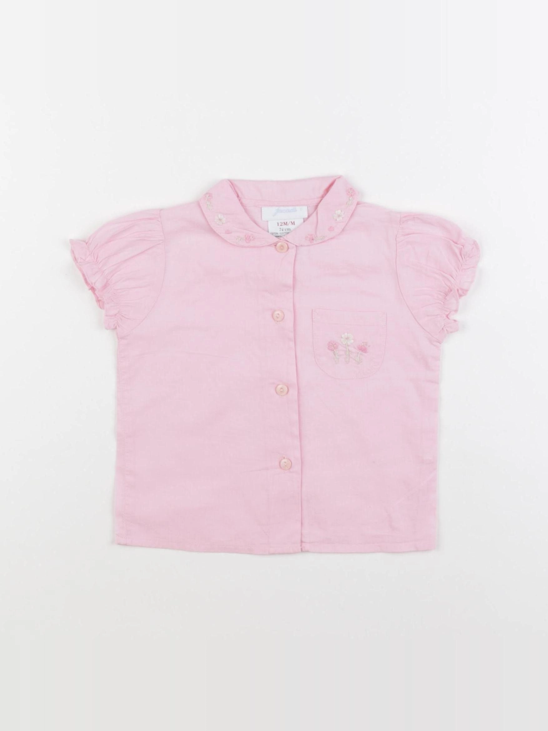 Jacadi - blouse rose - 12 mois