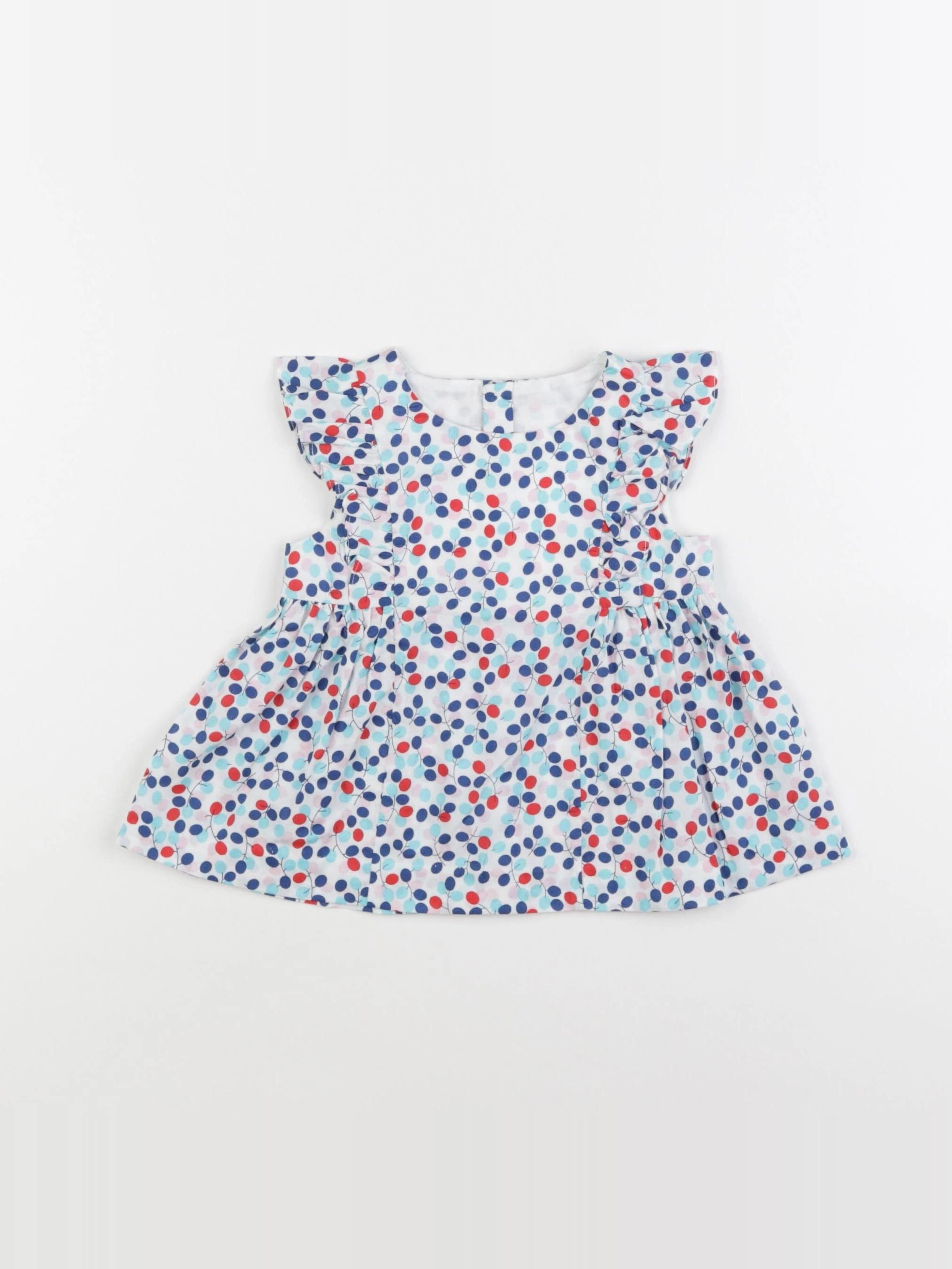 Jacadi - blouse bleu - 18 mois