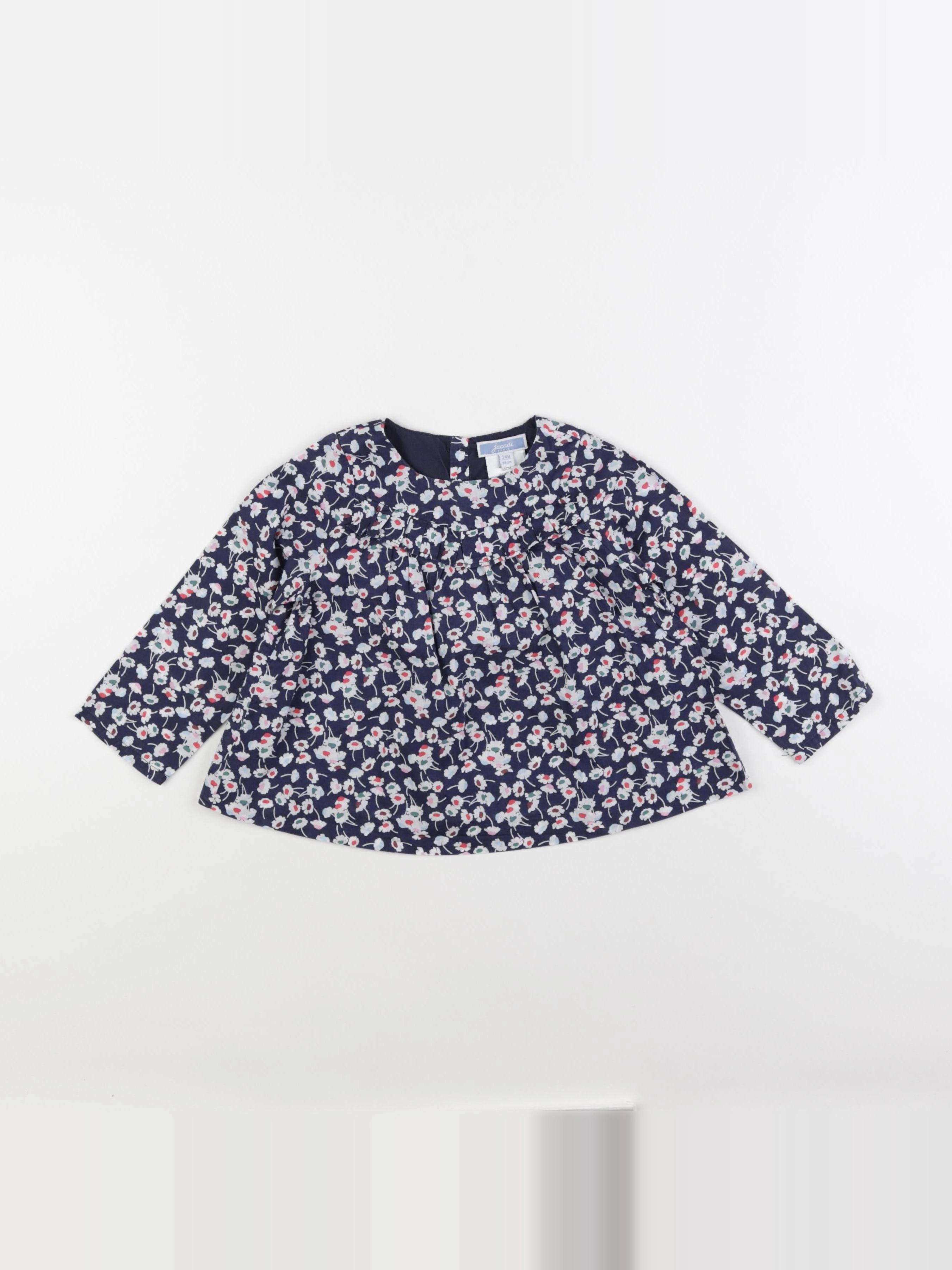 Jacadi - blouse bleu - 24 mois