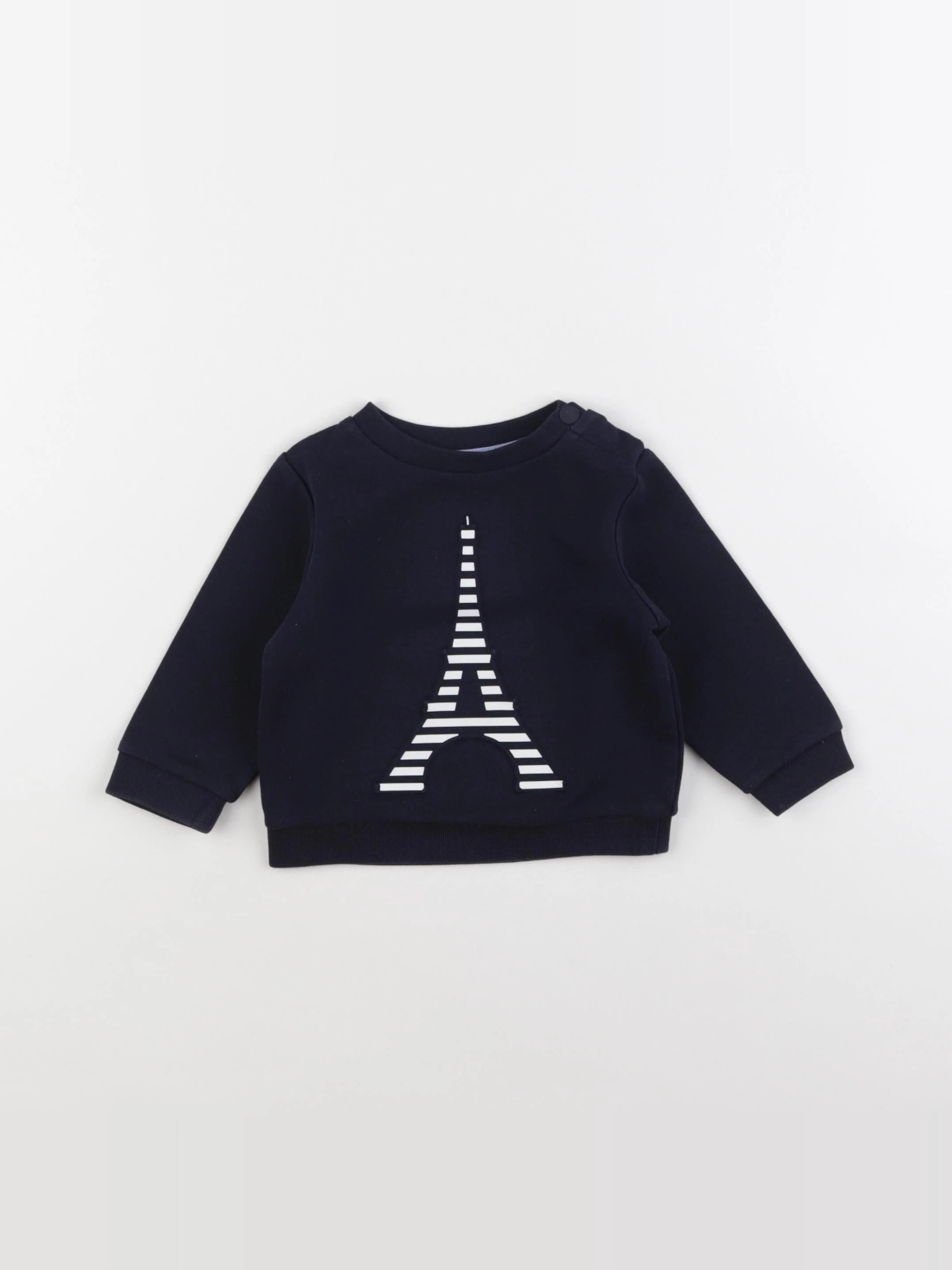 Jacadi - sweat bleu - 12 mois