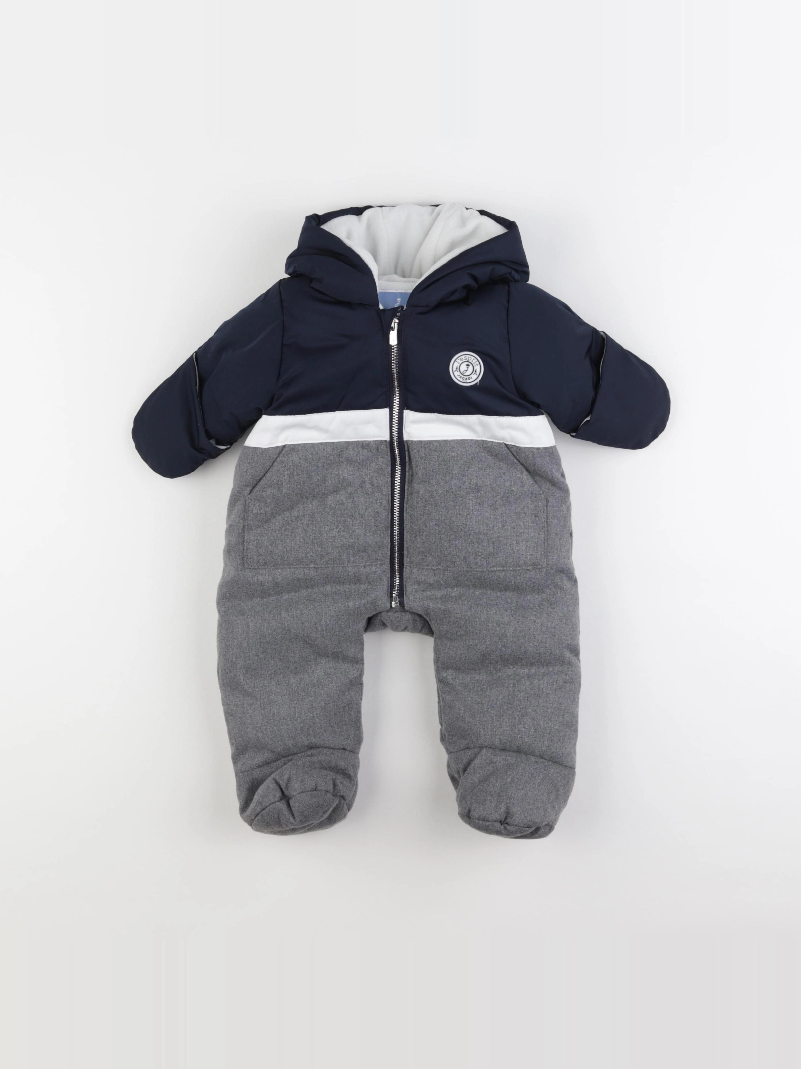 Jacadi - combi-pilote bleu, gris - 3 mois