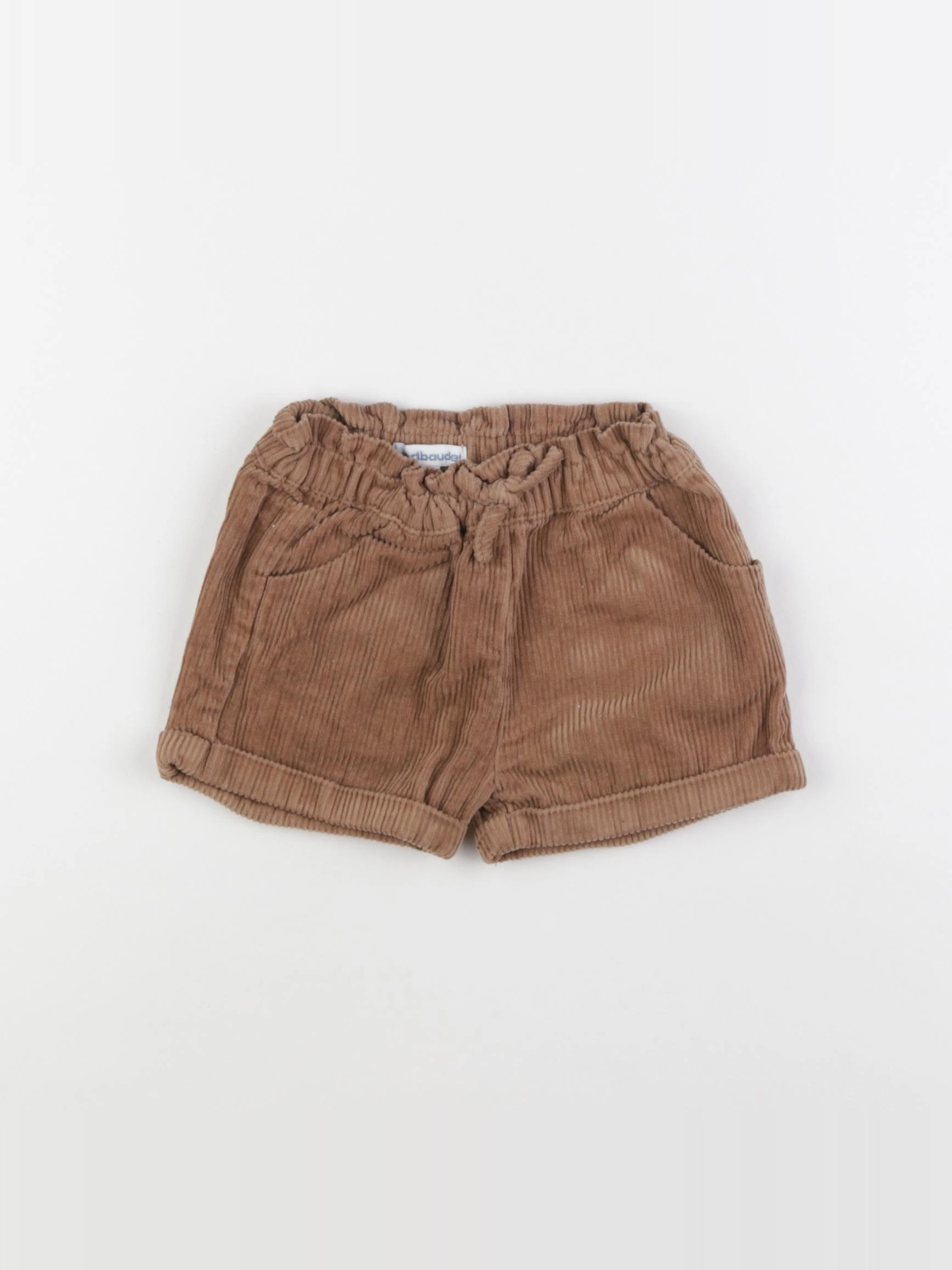 Vertbaudet - short marron - 12 mois