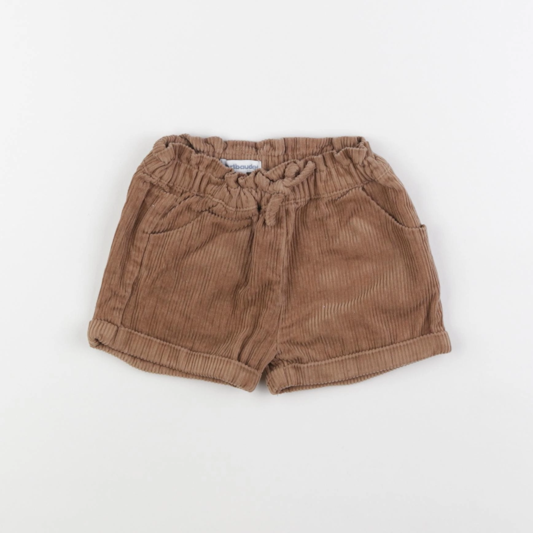 Vertbaudet - short marron - 12 mois