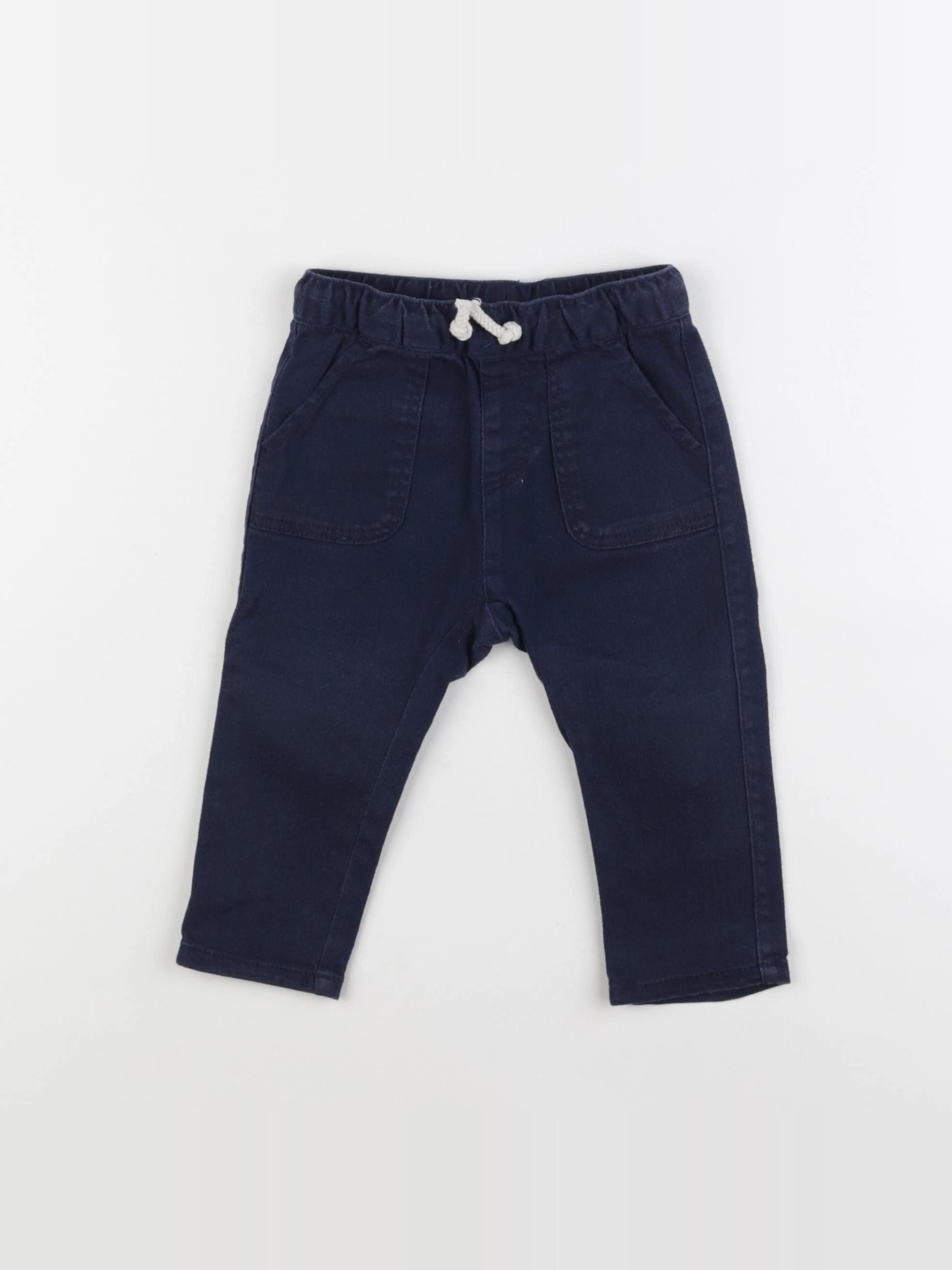 H&M - jean bleu - 6/9 mois