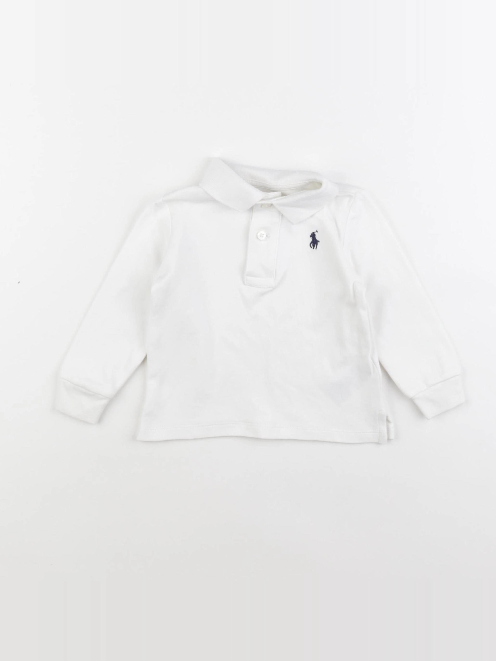 Ralph Lauren - polo blanc - 12 mois