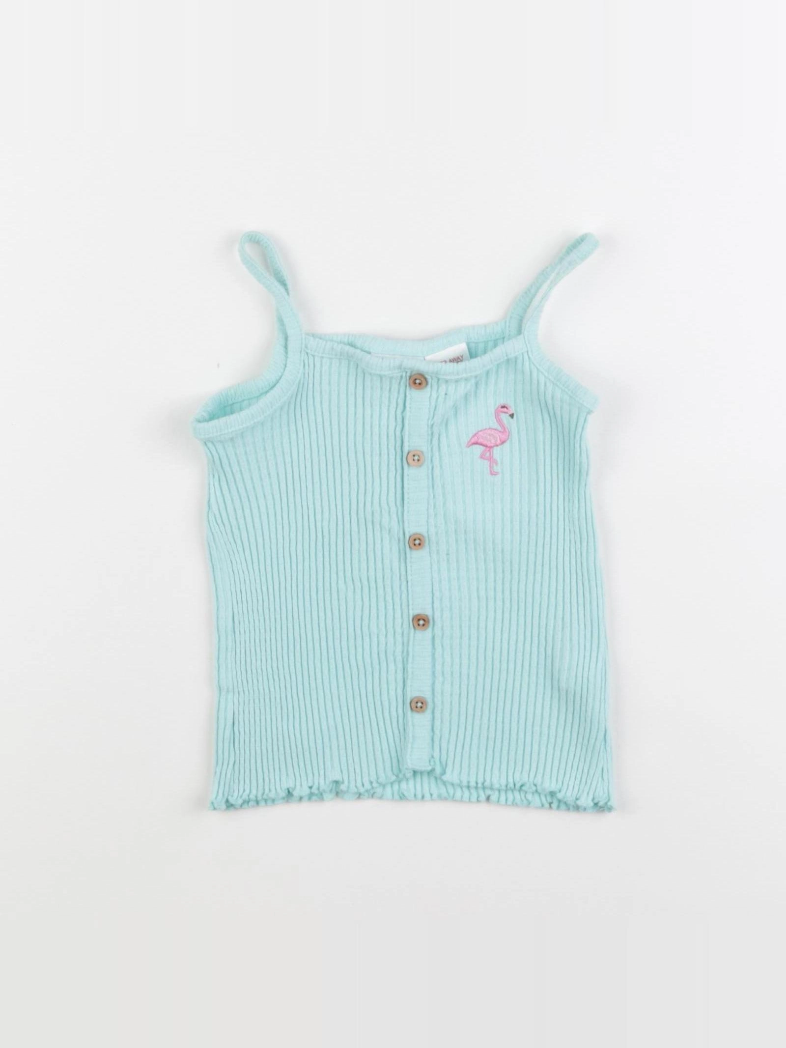 Zara - débardeur bleu, rose - 12/18 mois