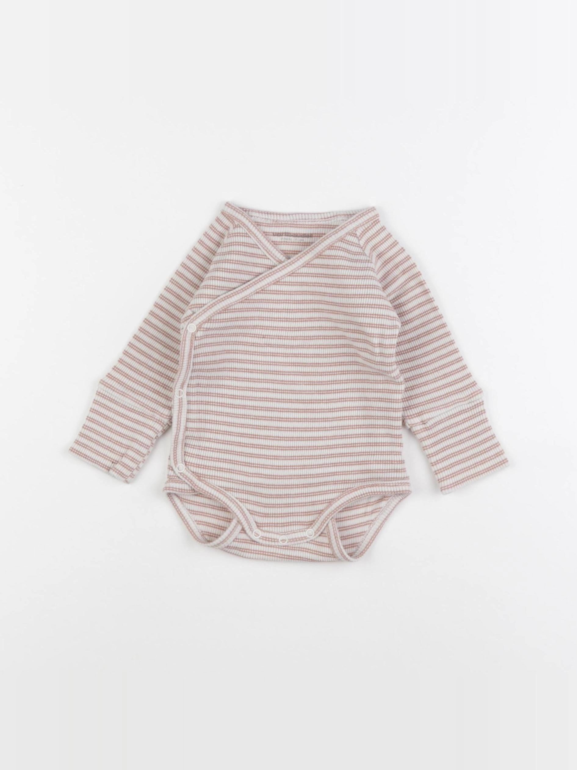 Vertbaudet - body beige, marron - 9 mois