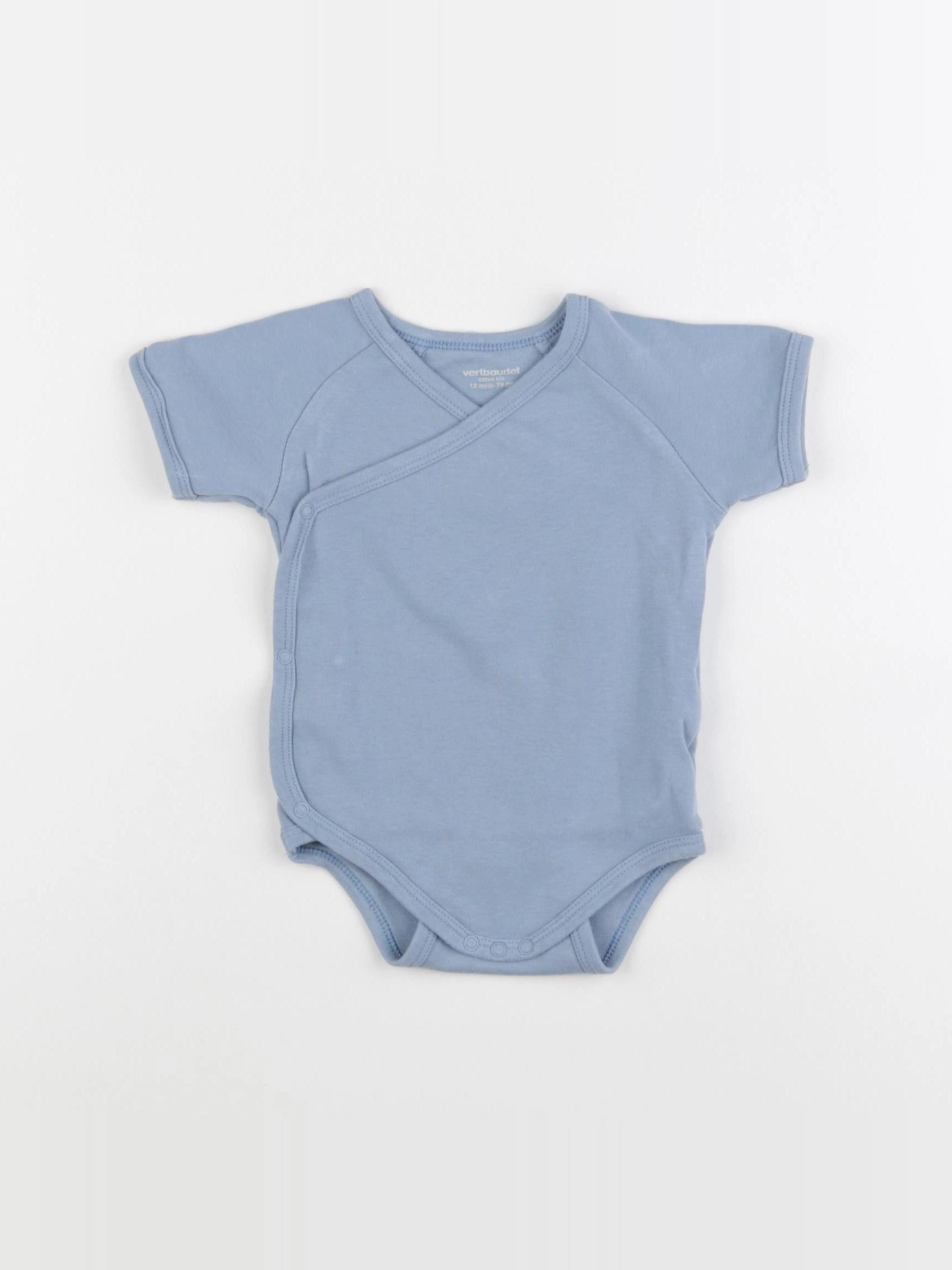 Vertbaudet - body bleu - 12 mois