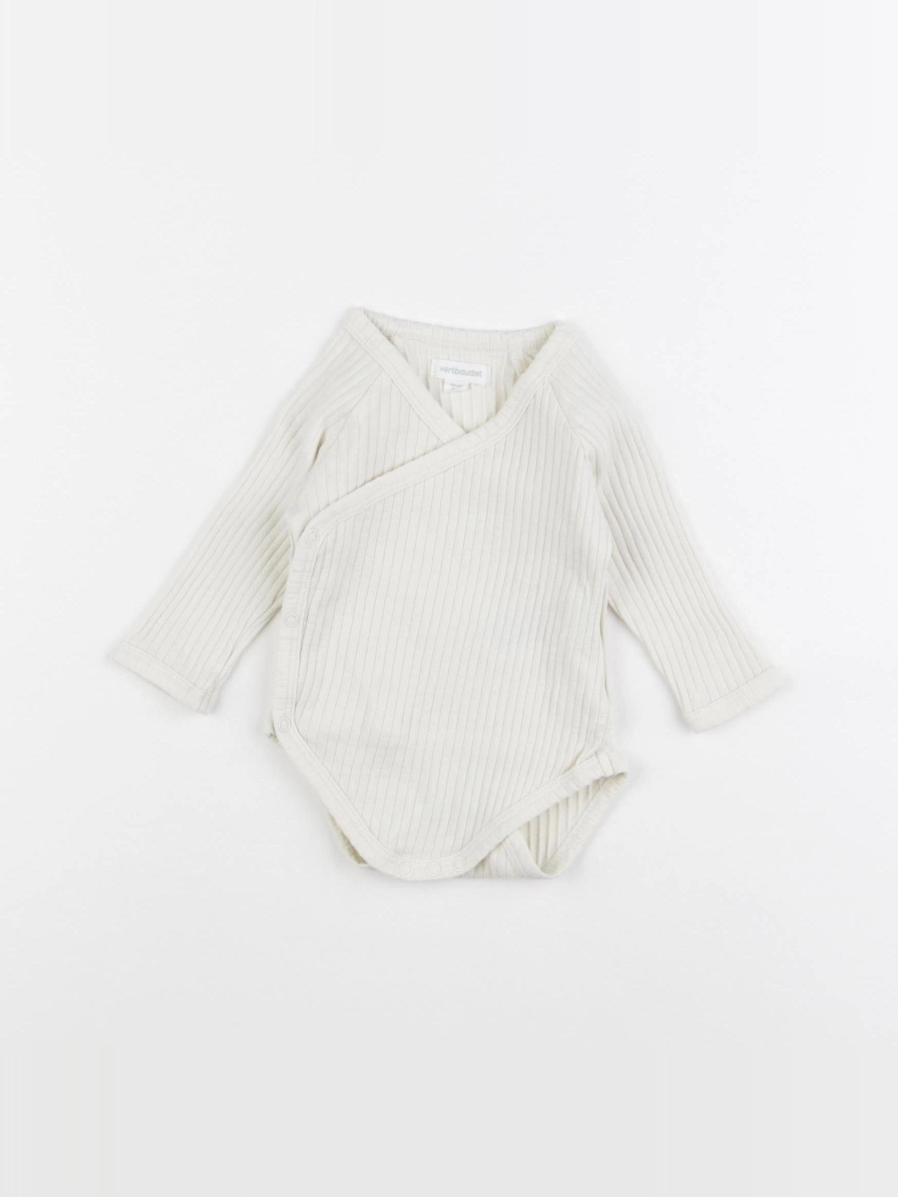 Vertbaudet - body beige - 3 mois