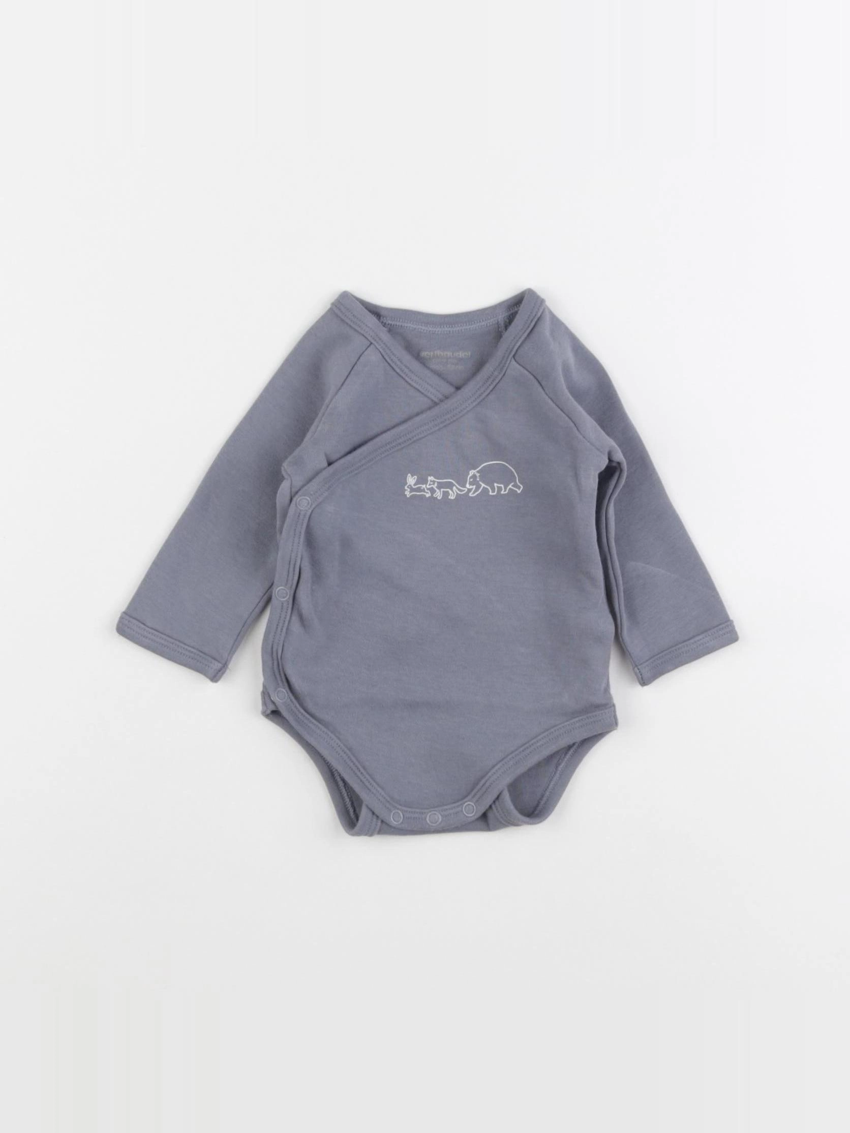 Vertbaudet - body bleu - 3 mois
