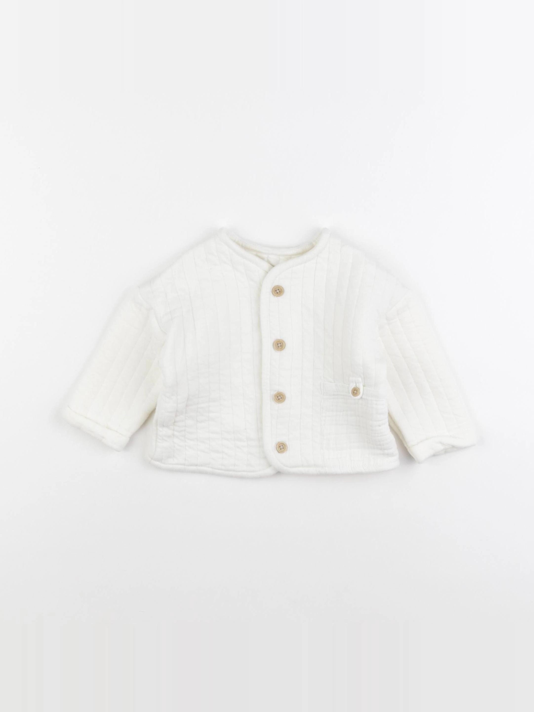 Vertbaudet - sweat blanc - 6 mois