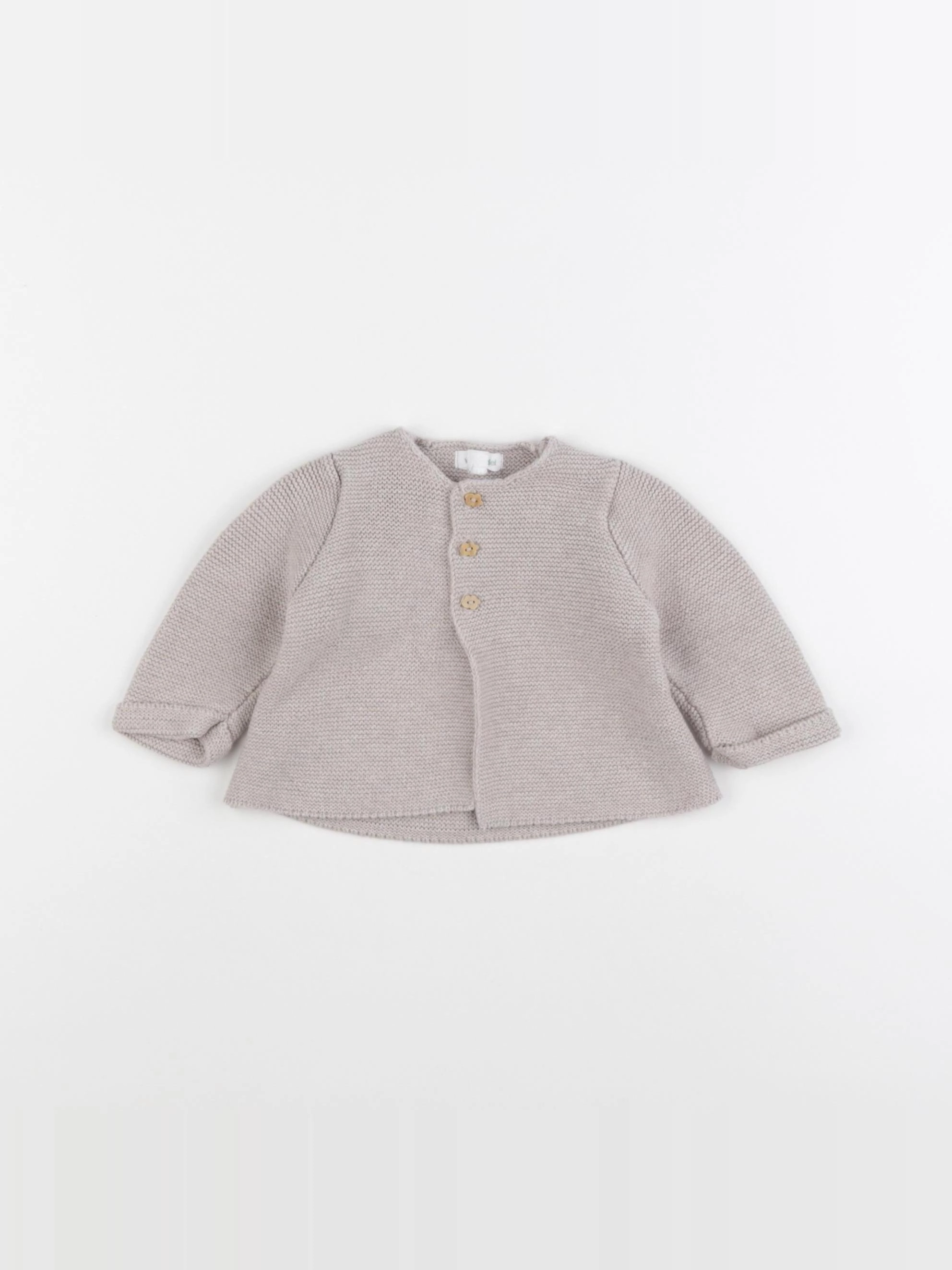 Vertbaudet - gilet marron - 3 mois