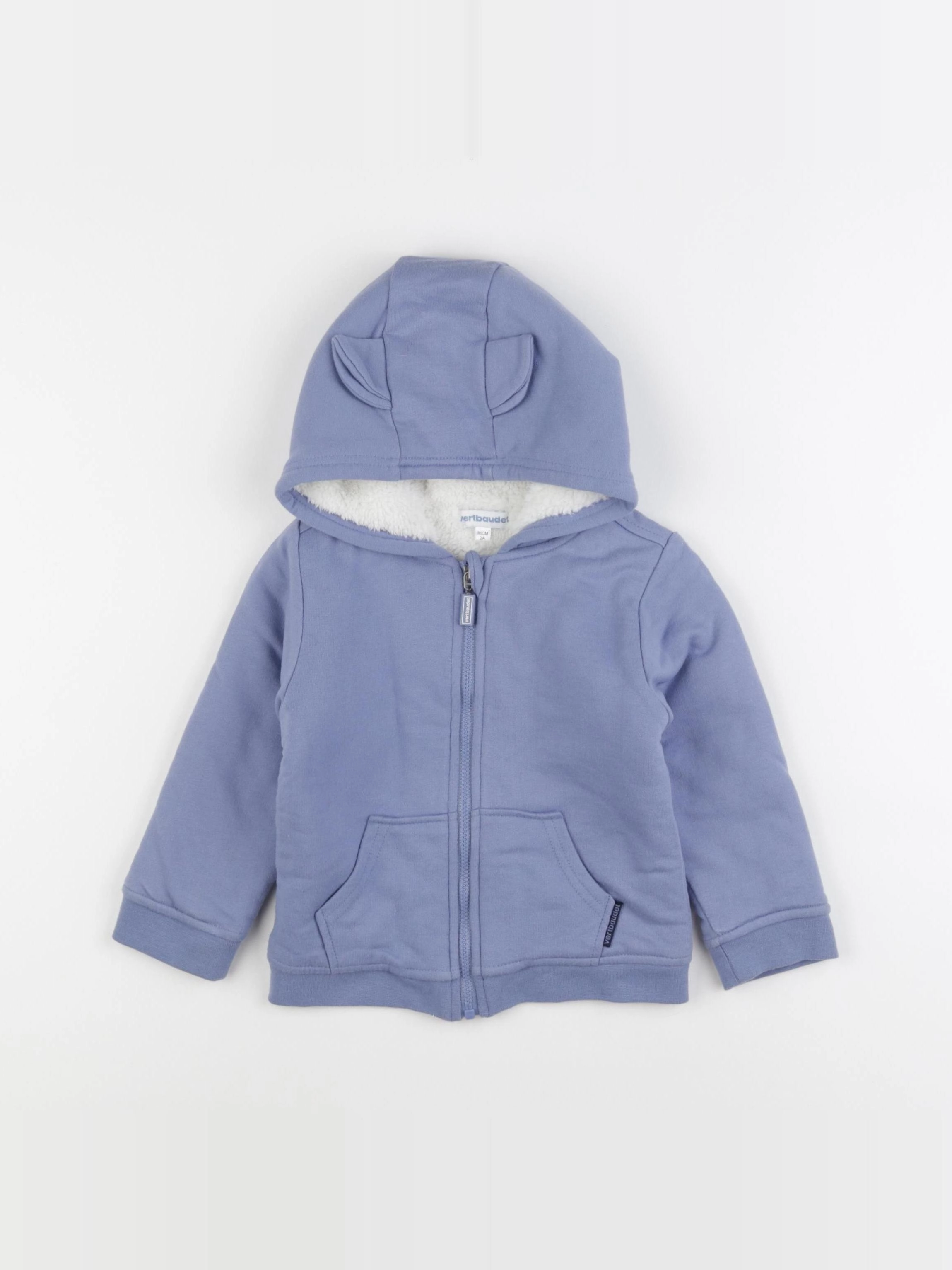 Vertbaudet - sweat bleu - 2 ans