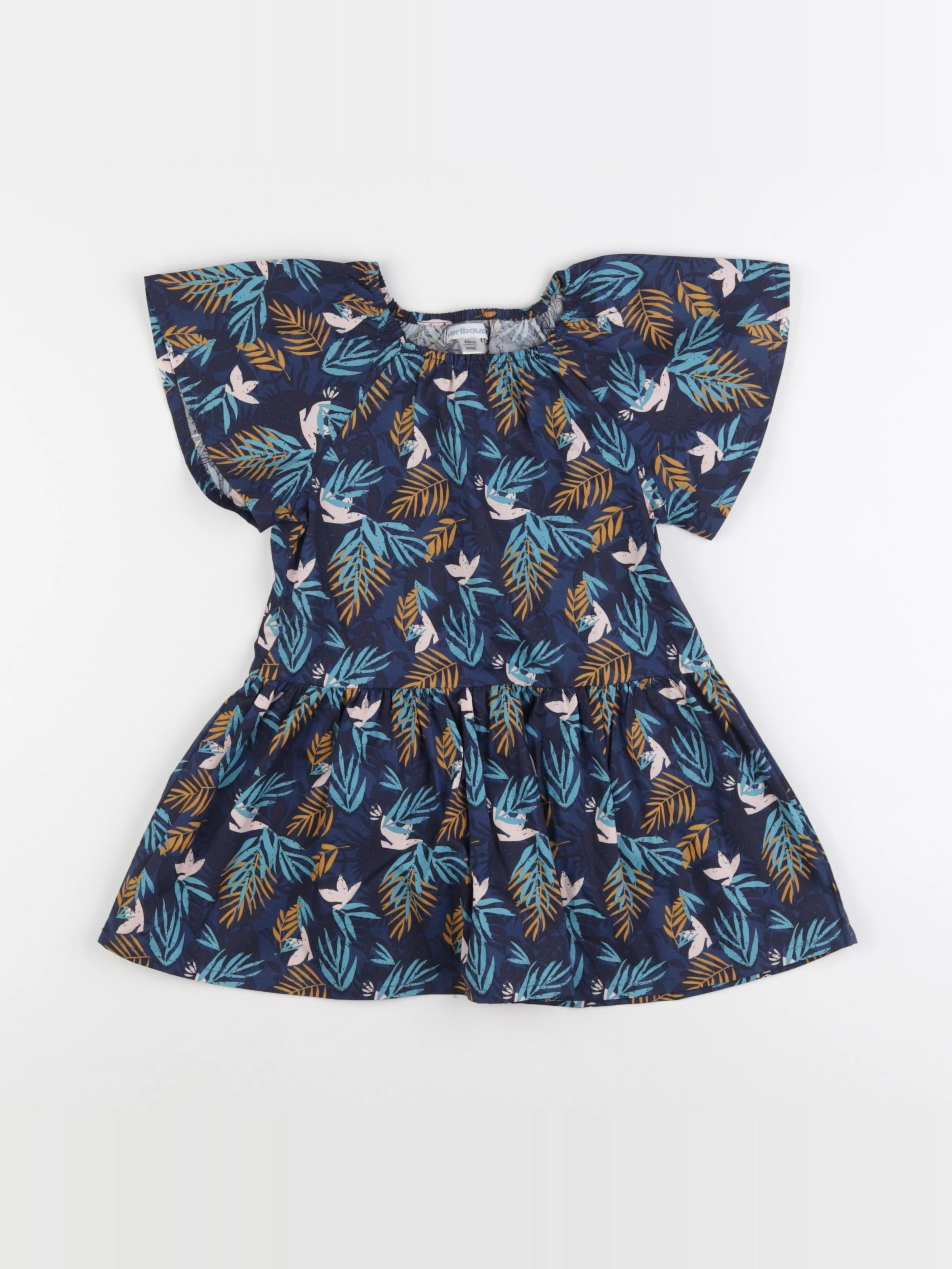 Vertbaudet - robe bleu - 3 ans