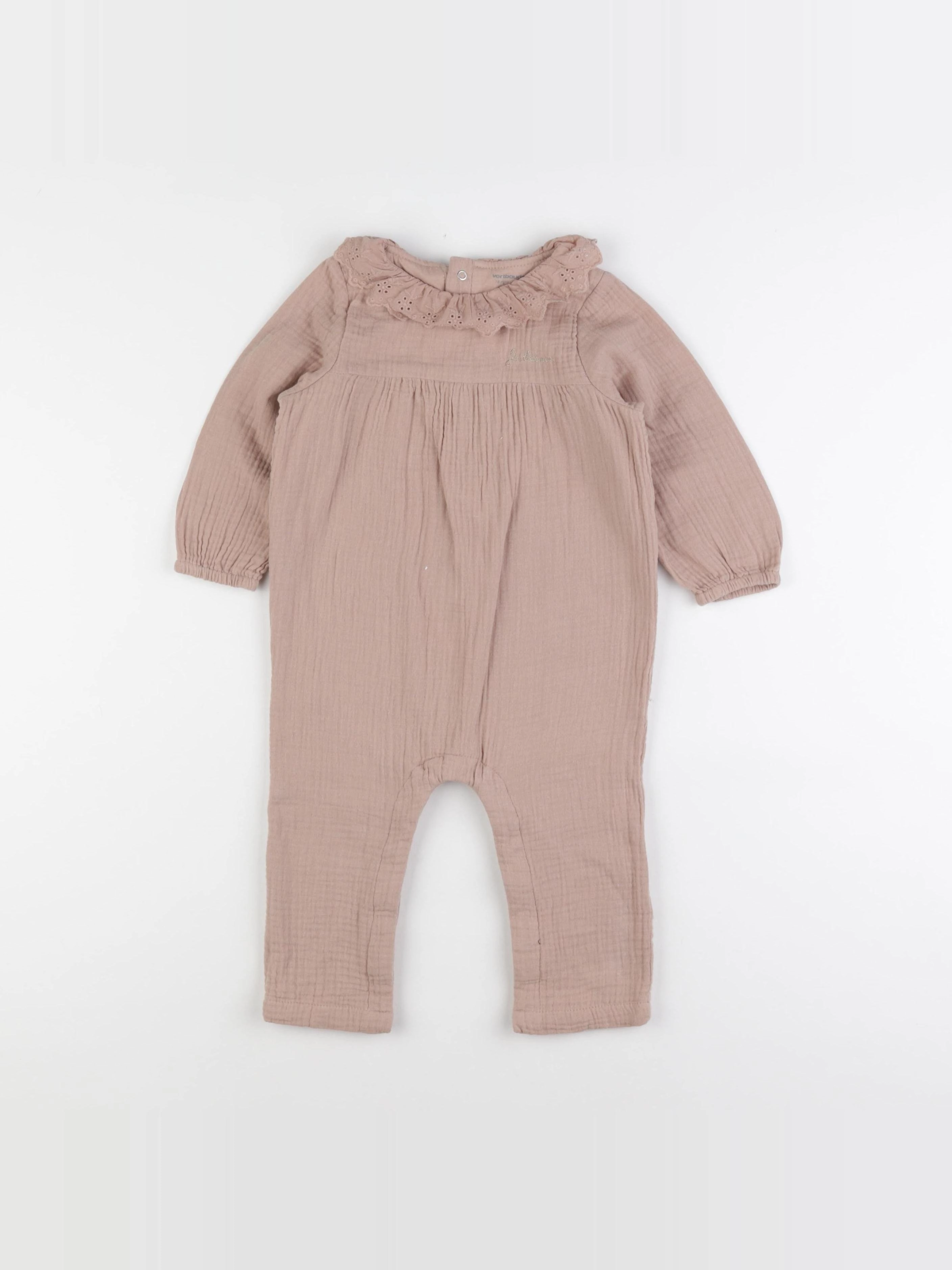 Vertbaudet - combinaison rose - 18 mois